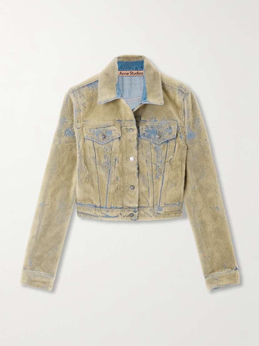 Acne Studios Flocked Denim Jacket
