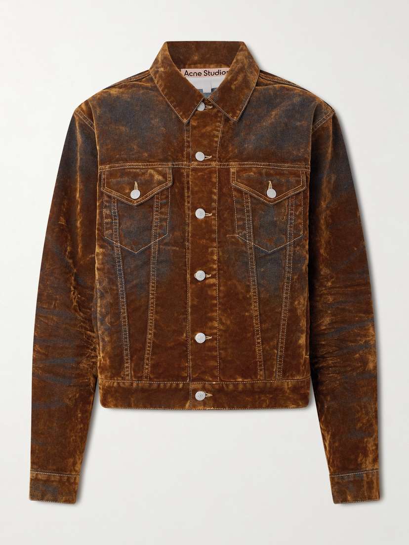 Acne Studios Flocked Denim Jacket
