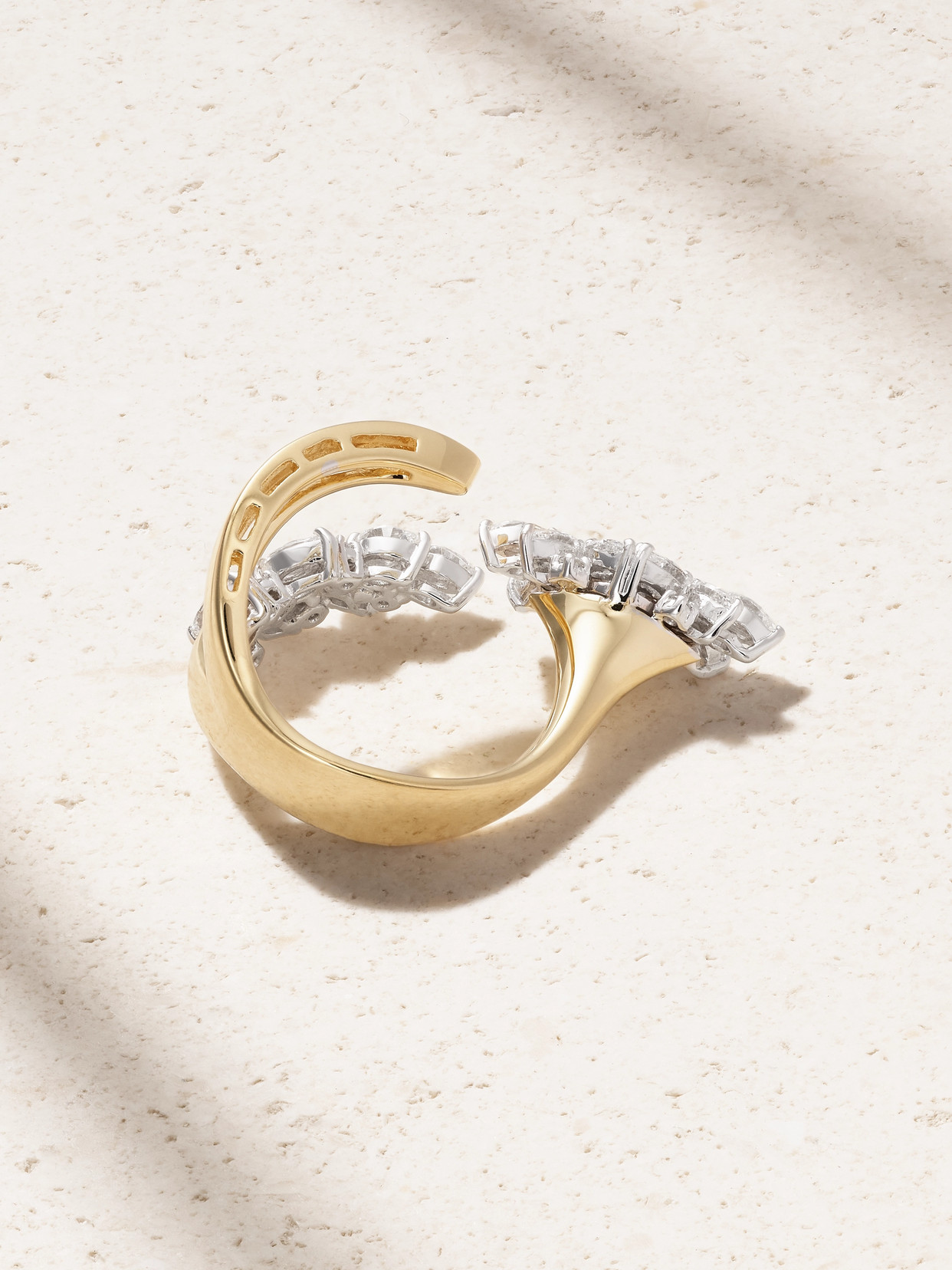 Yeprem 18-karat Yellow And White Gold Diamond Ring In Multi