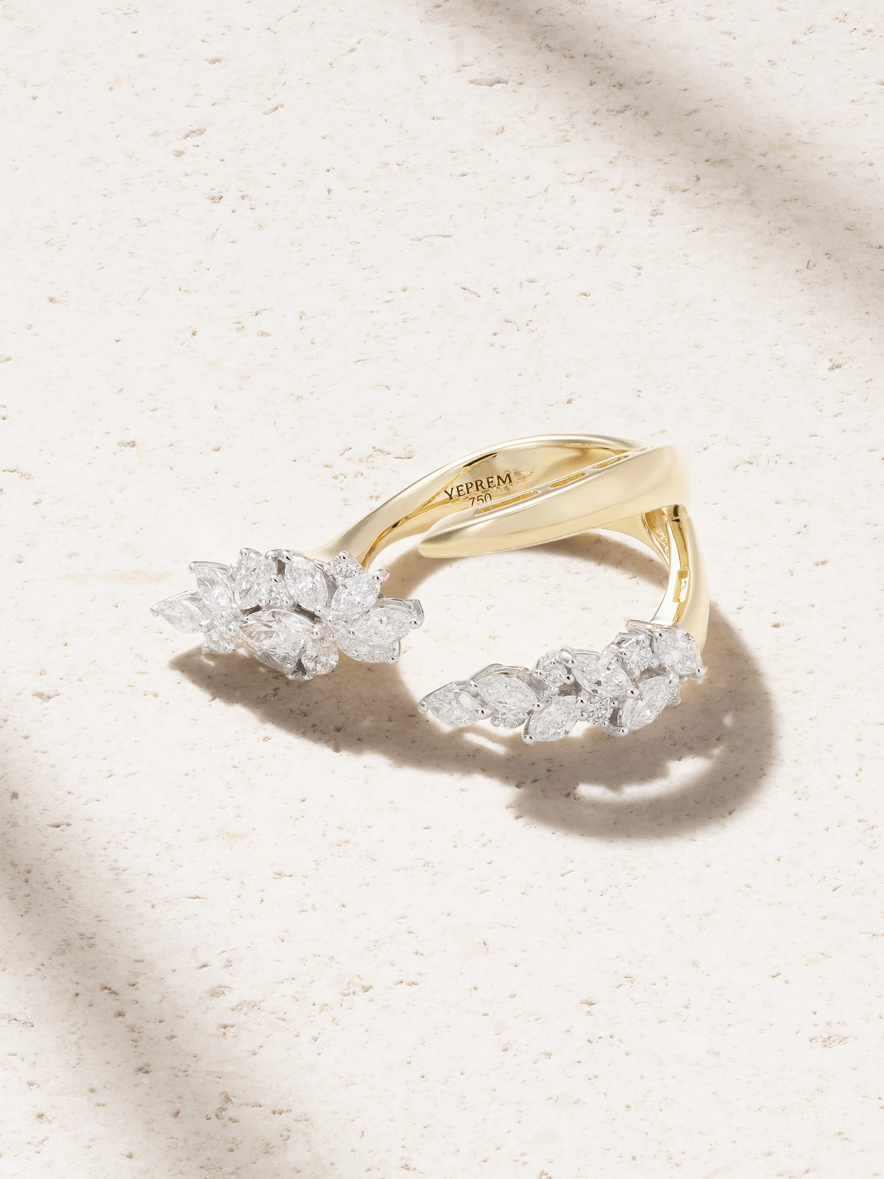 Yeprem 18-karat Yellow And White Gold Diamond Ring In Multi