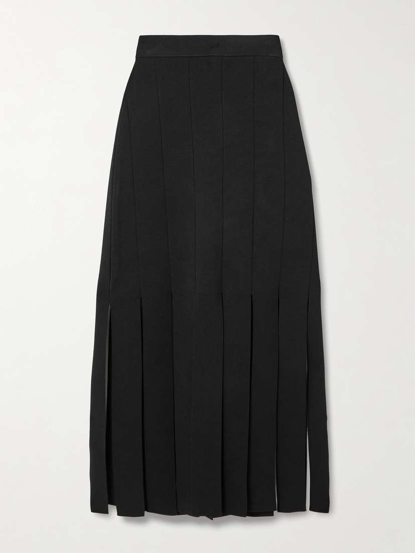 Joseph Lagny Fringed Knitted Midi Skirt
