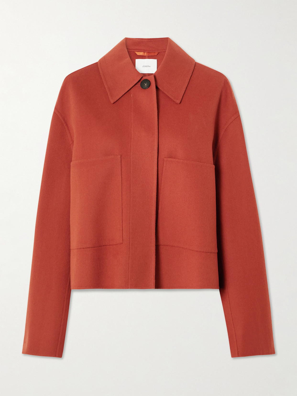 Joseph Kalaa Wool And Silk-blend Jacket In Red