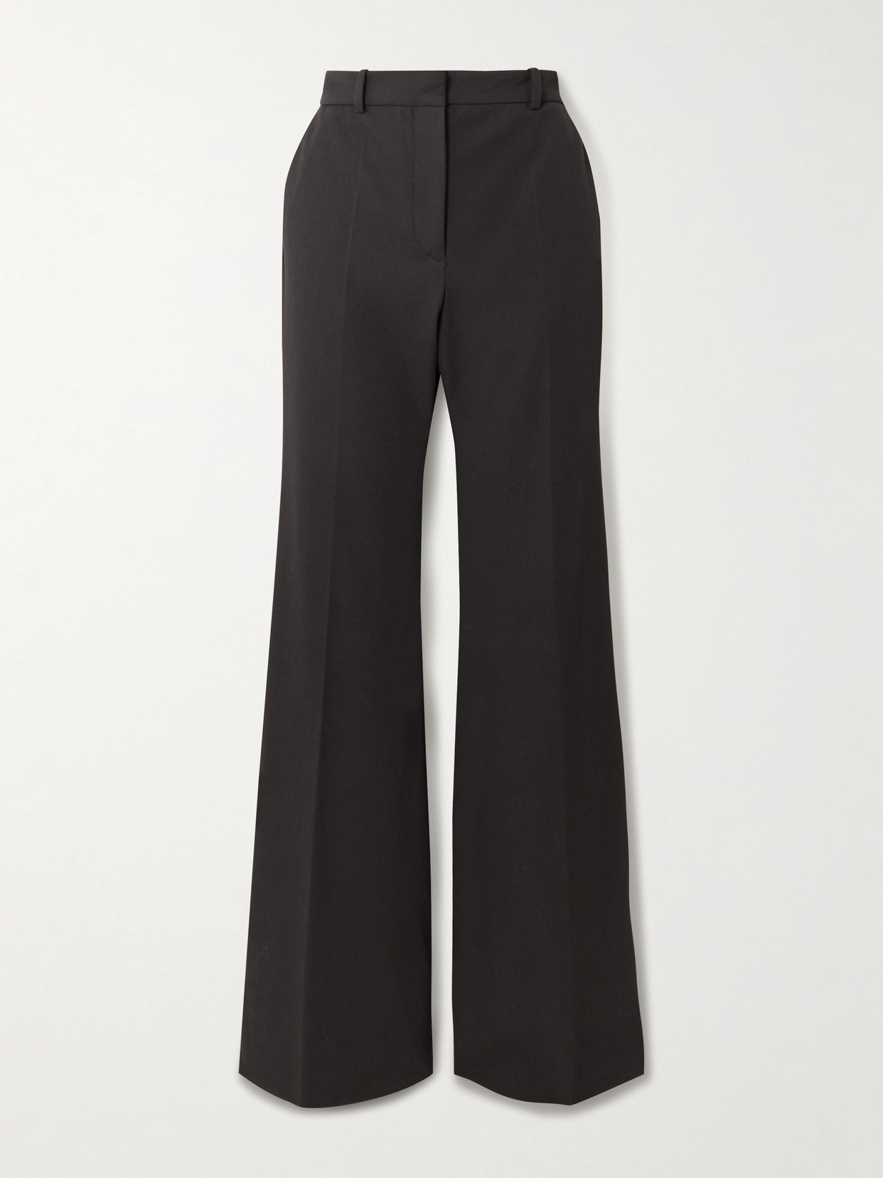 Joseph Tafira Stretch-gabardine Straight-leg Pants In Brown