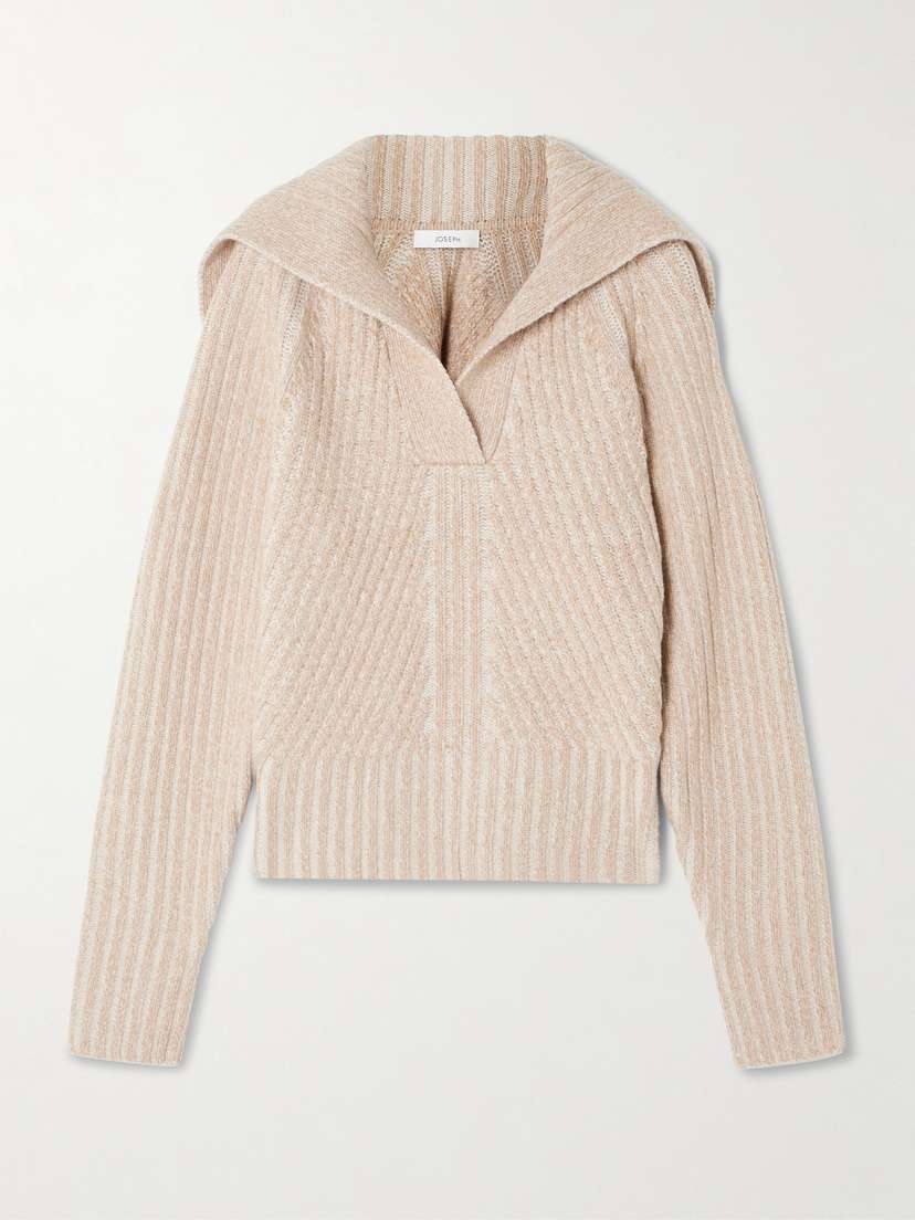 Joseph Robby Ribbed Merino Wool-blend Sweater