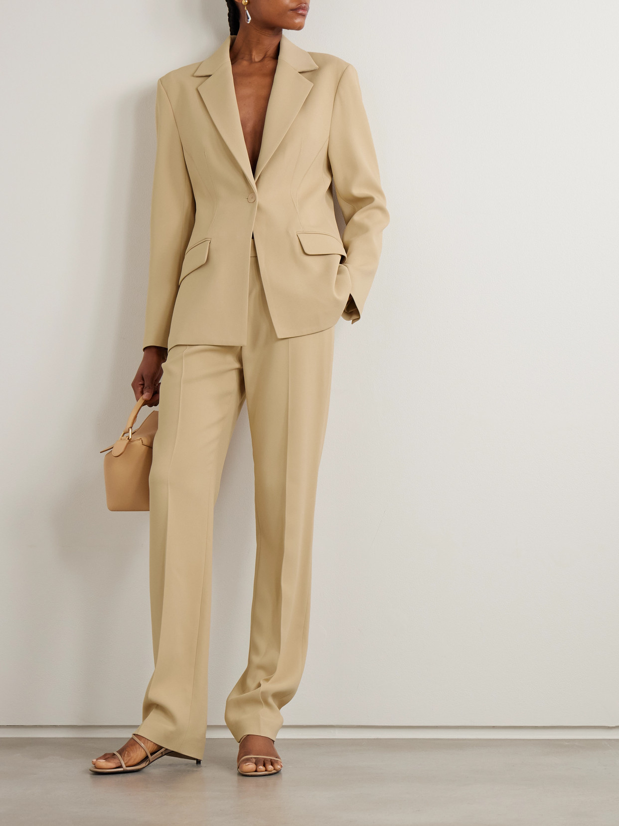 Joseph Fallon Suit Jacket In Brown