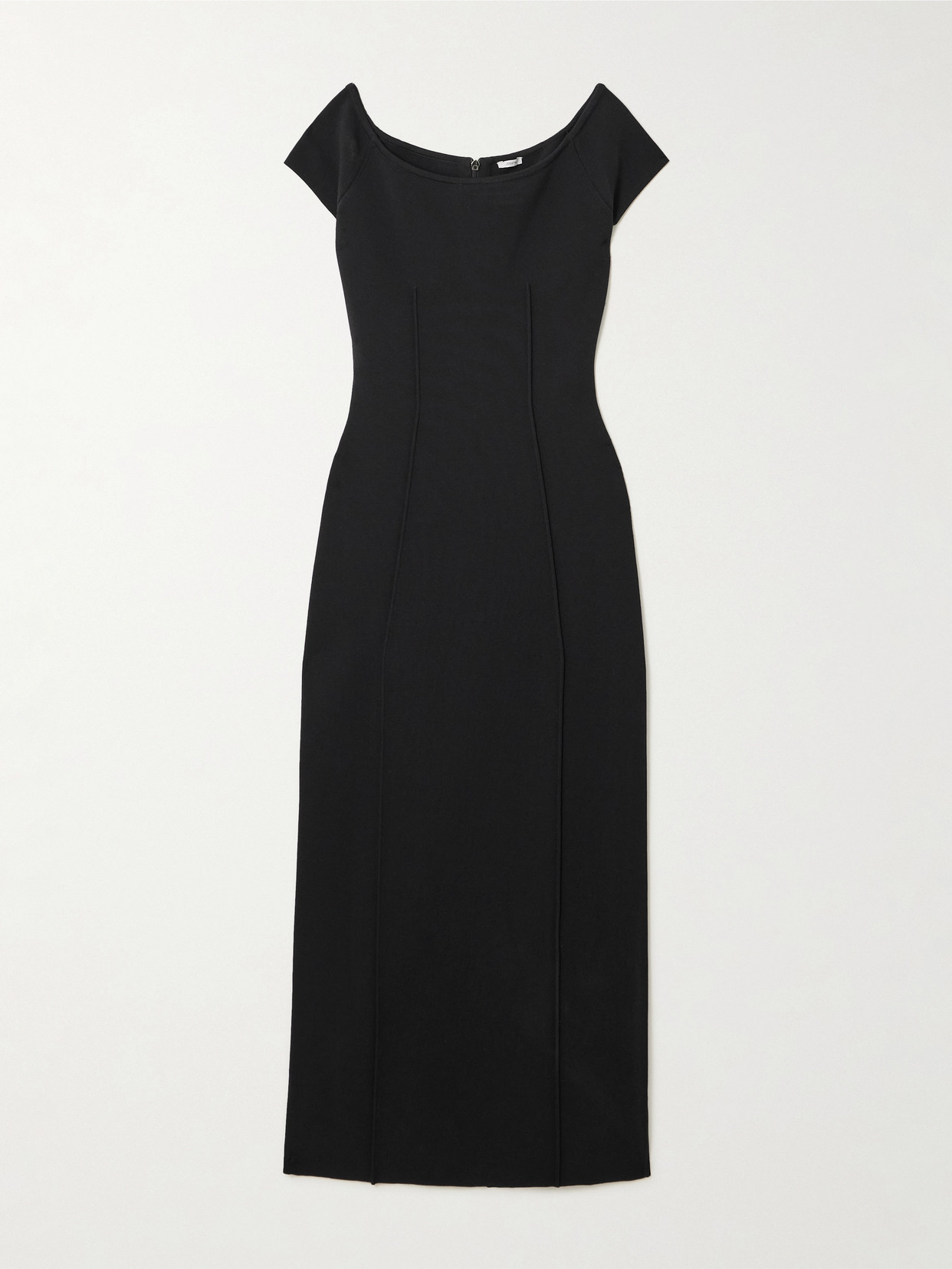 Joseph Foin Stretch-knit Midi Dress In Black