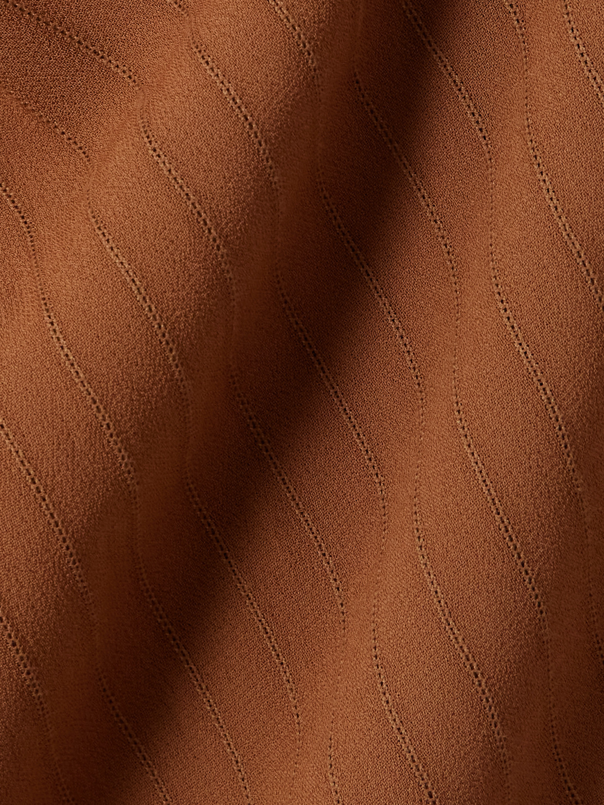 Santos Pinstriped Gathered Crepe Midi