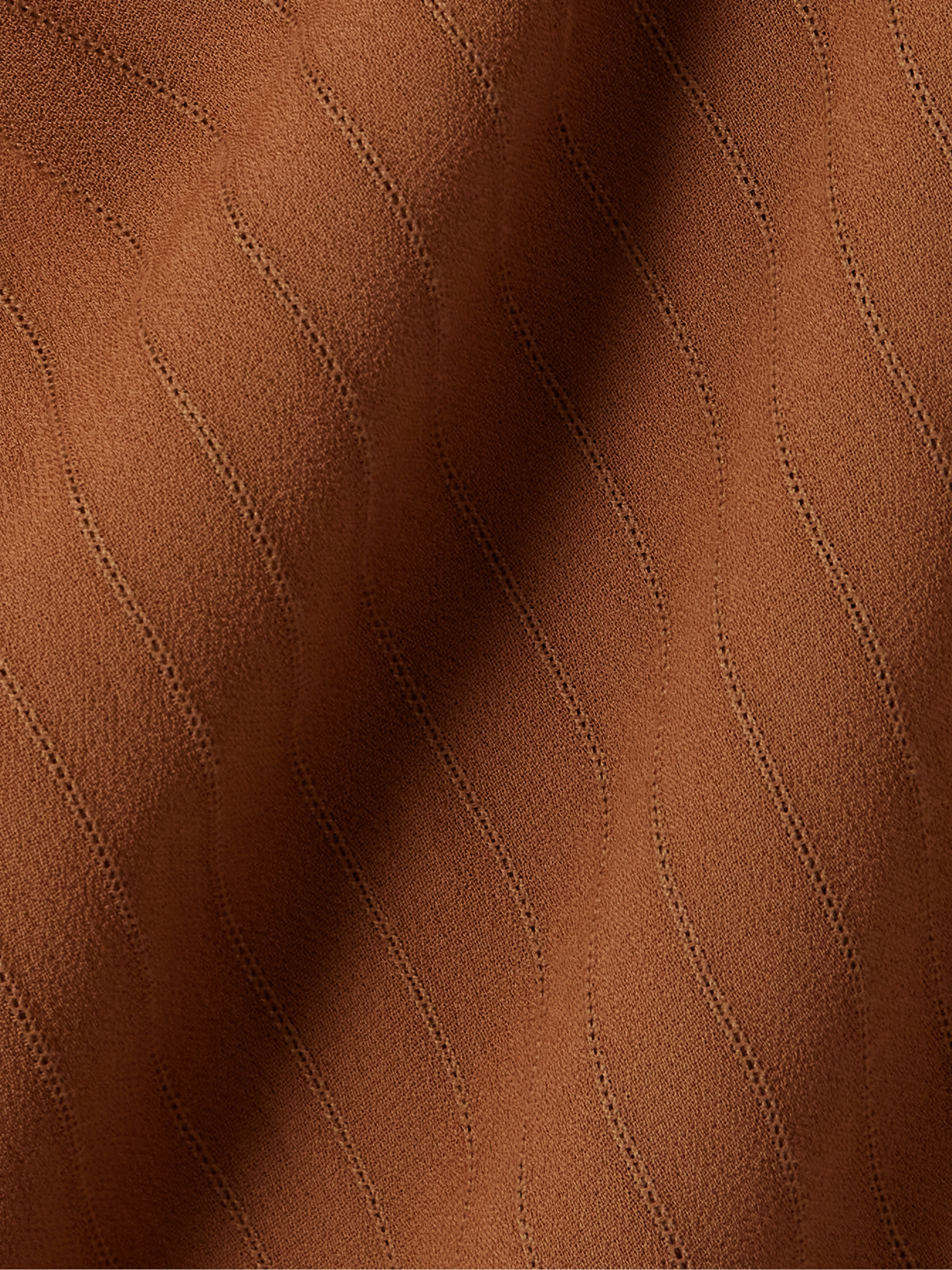 JOSEPH Santos pinstriped gathered crepe midi skirt