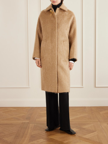 JOSEPH Alger brushed wool and mohair-blend coat
