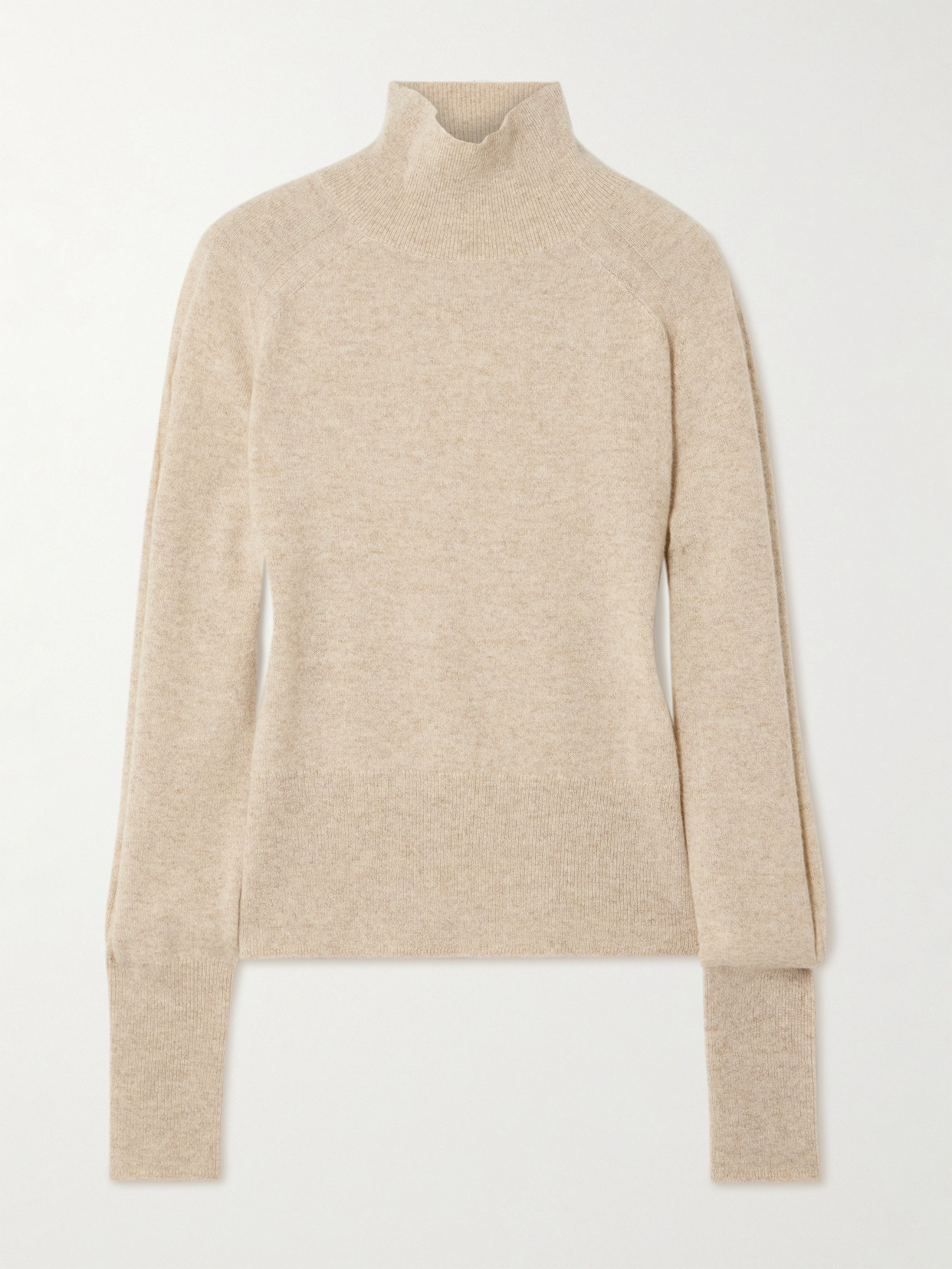 Joseph Oxna Light Pure Cashmere High Neck Jumper In Neutral