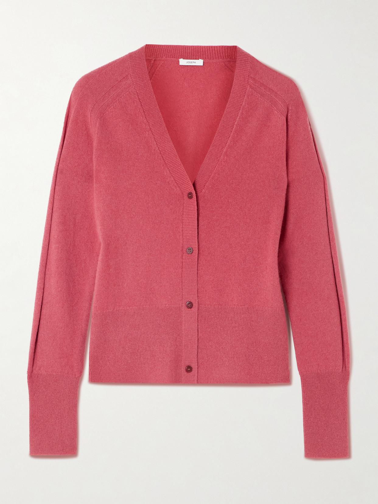 Joseph Keane Cashmere-blend Cardigan In Pink