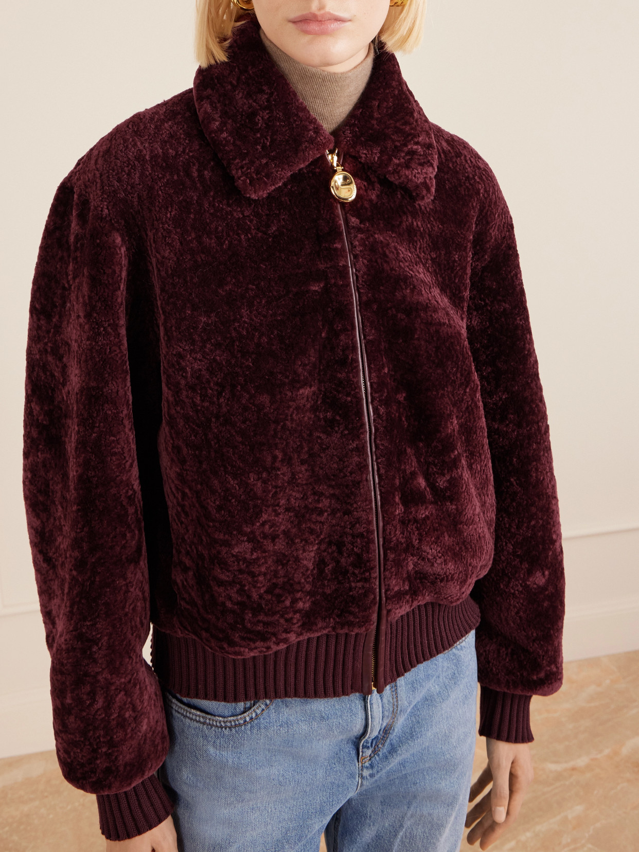 Shearling Bomber Jacket