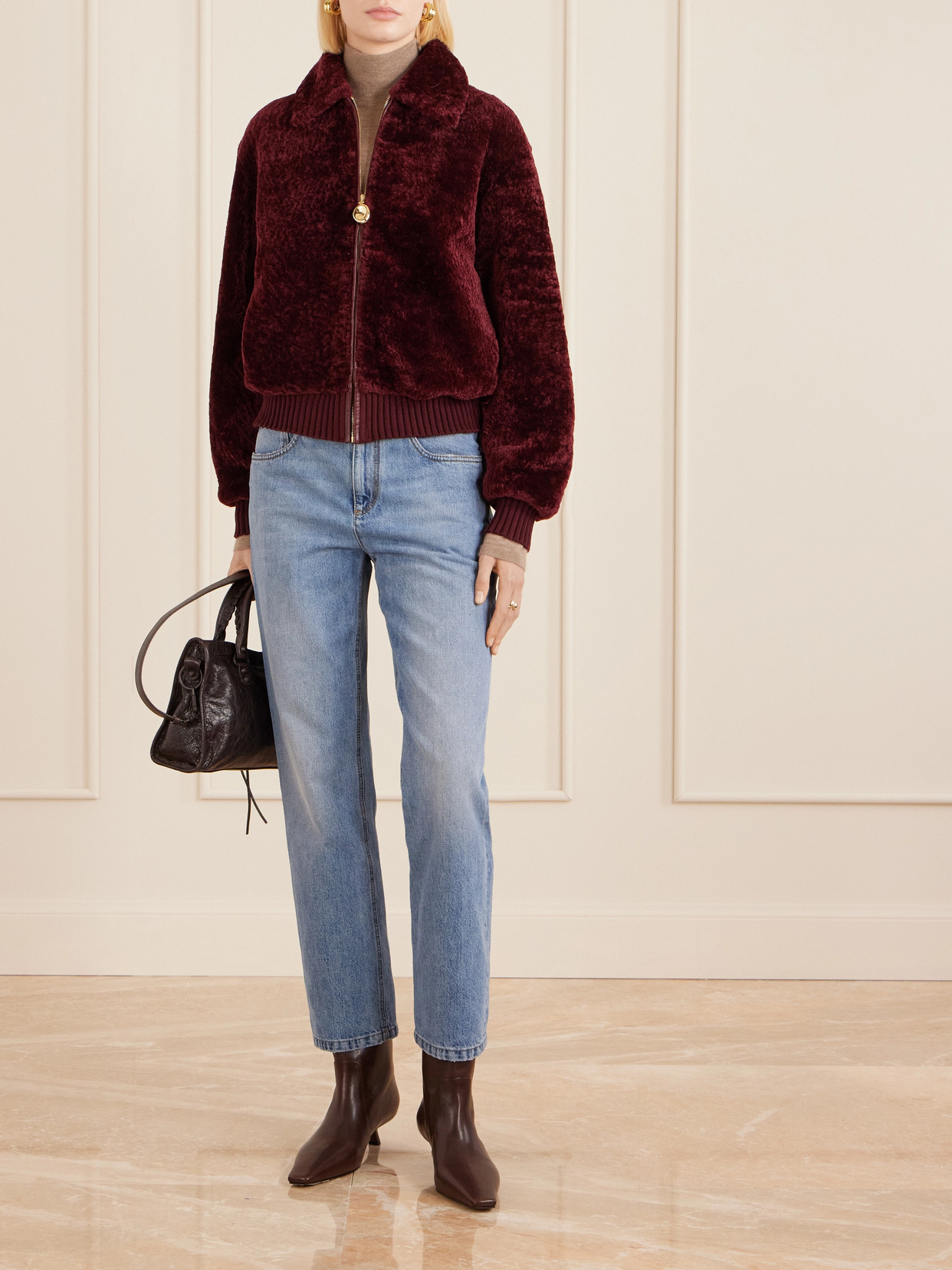 Shearling Bomber Jacket