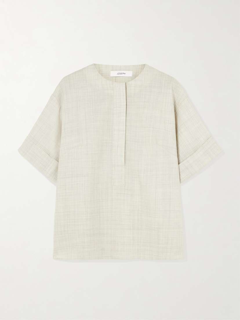 Joseph Yani Wool-twill Blouse