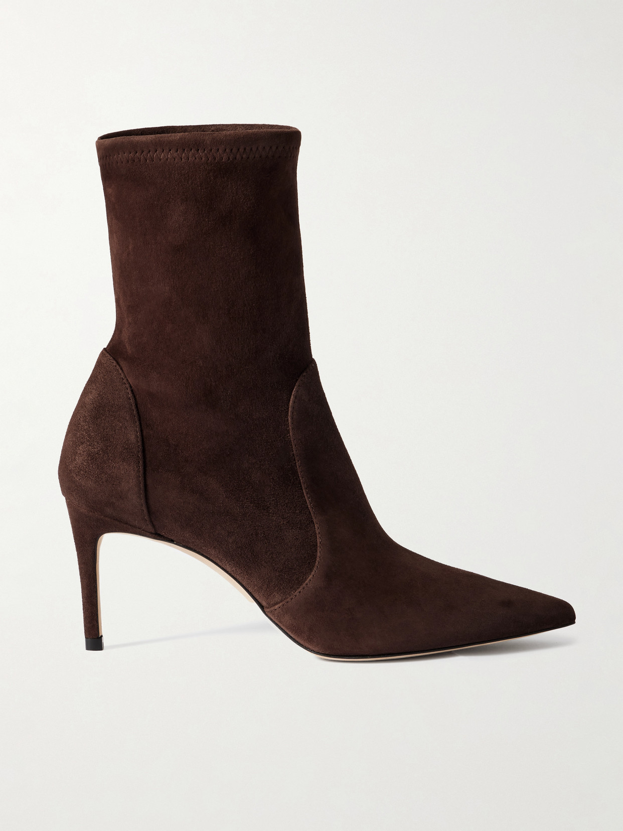Stuart Weitzman Stuart Suede Ankle Boots In Brown