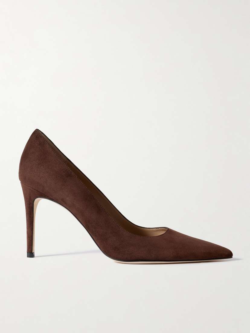 Stuart Weitzman Stuart Power Suede Pumps