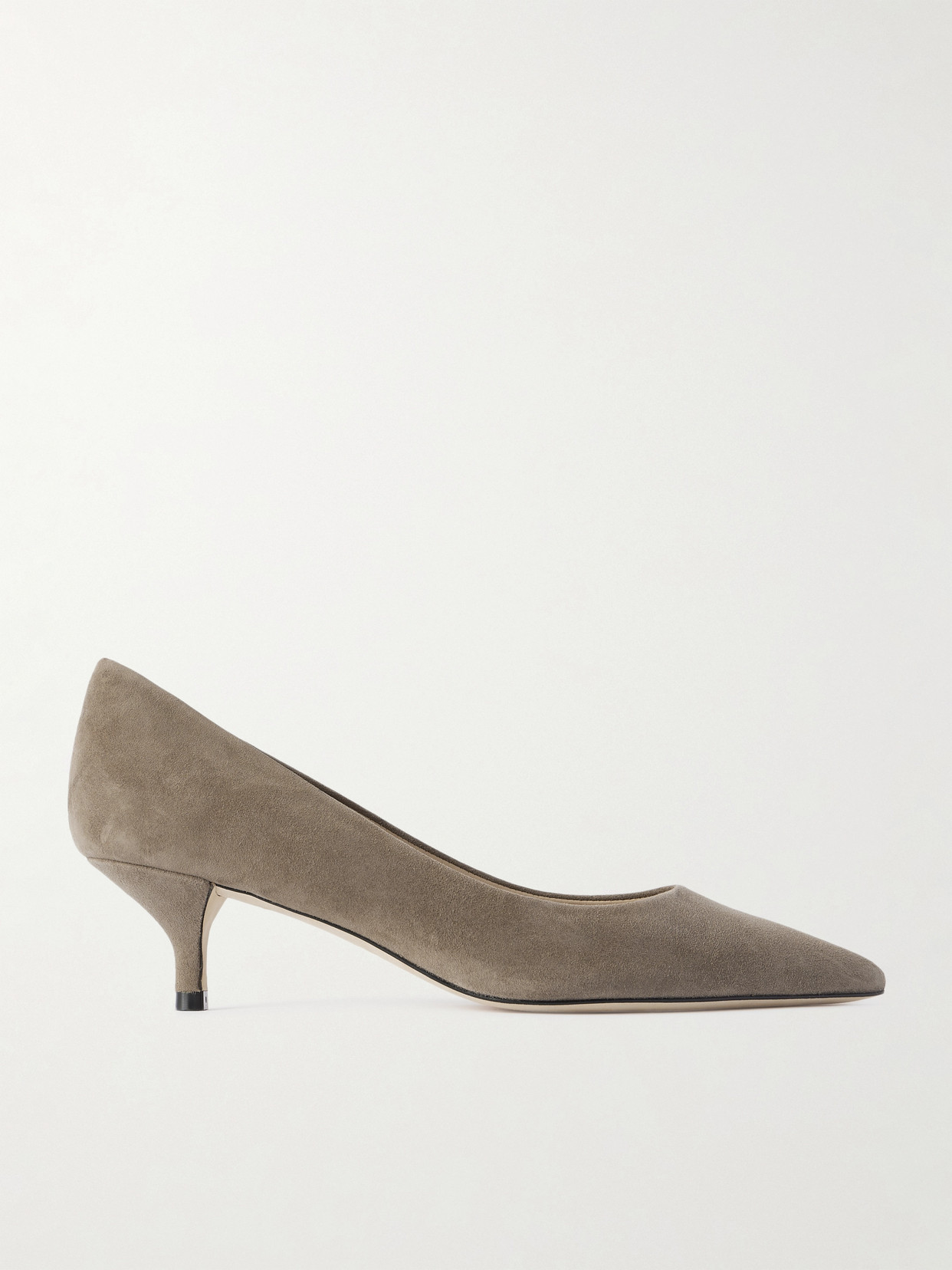 Stuart Weitzman Stuart Power Suede Pumps In Gray