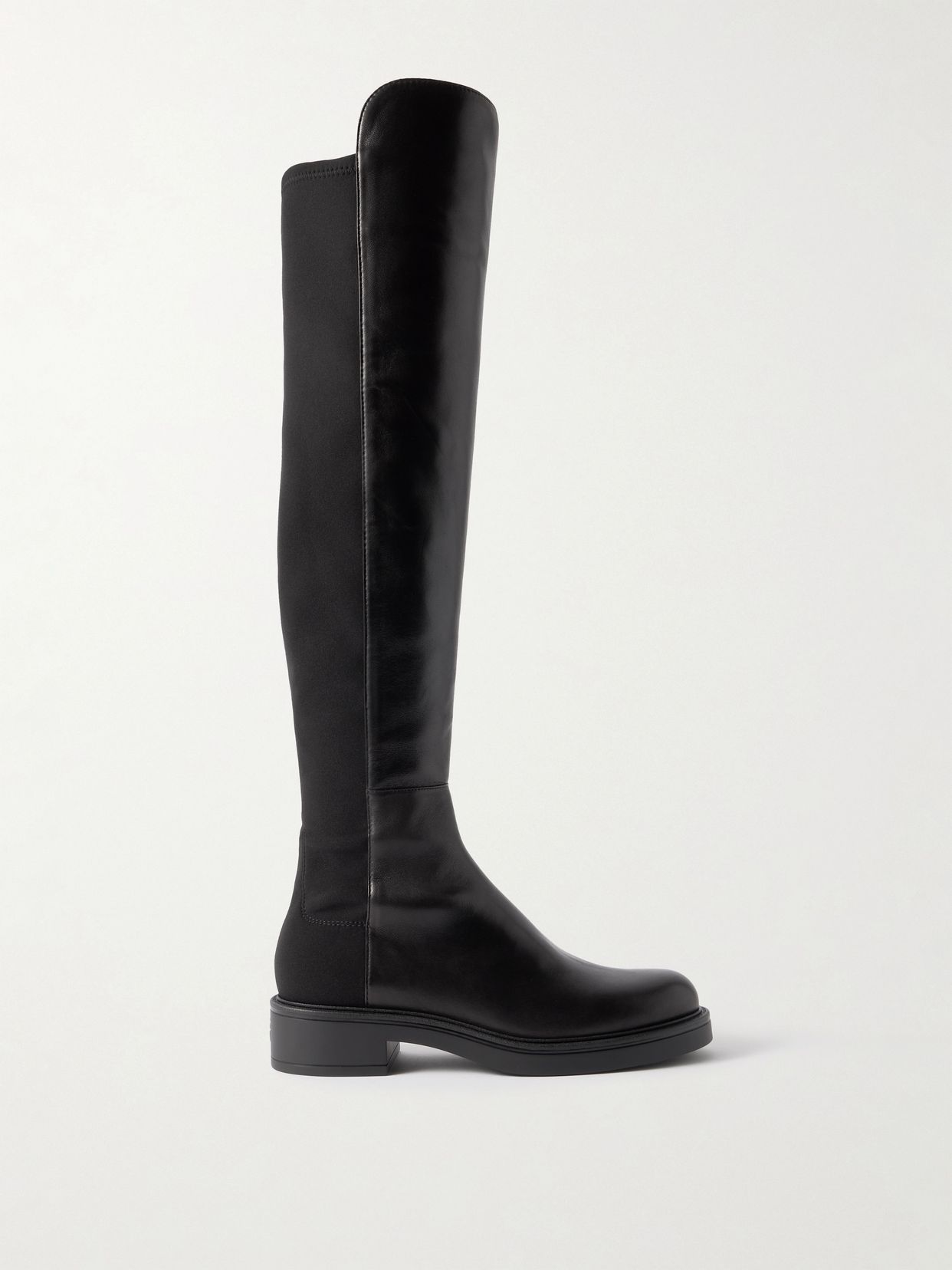 5050 celia stretch paneled leather over the knee boots