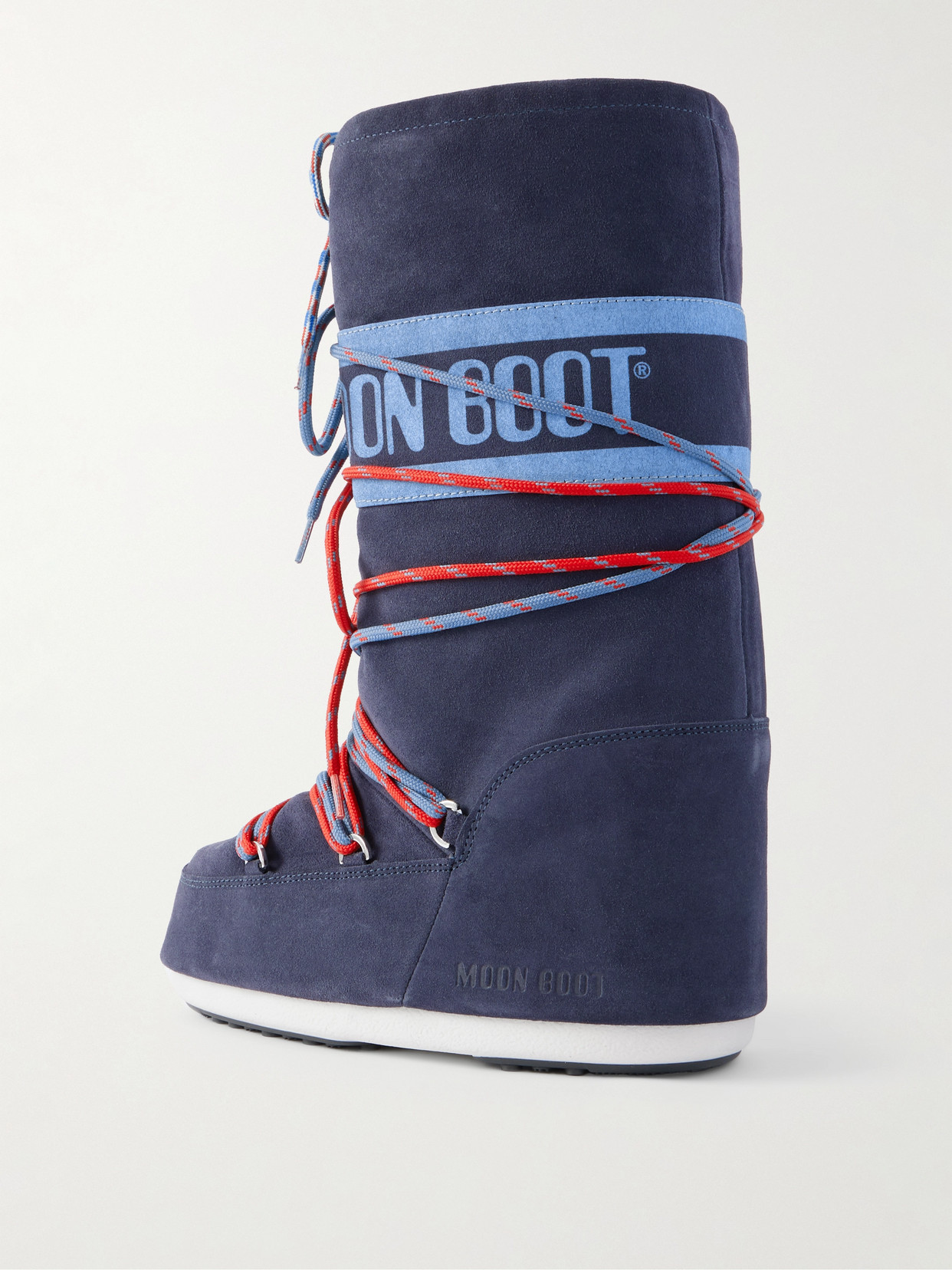 Moon Boot Icon Suede Snow Boots In Blue
