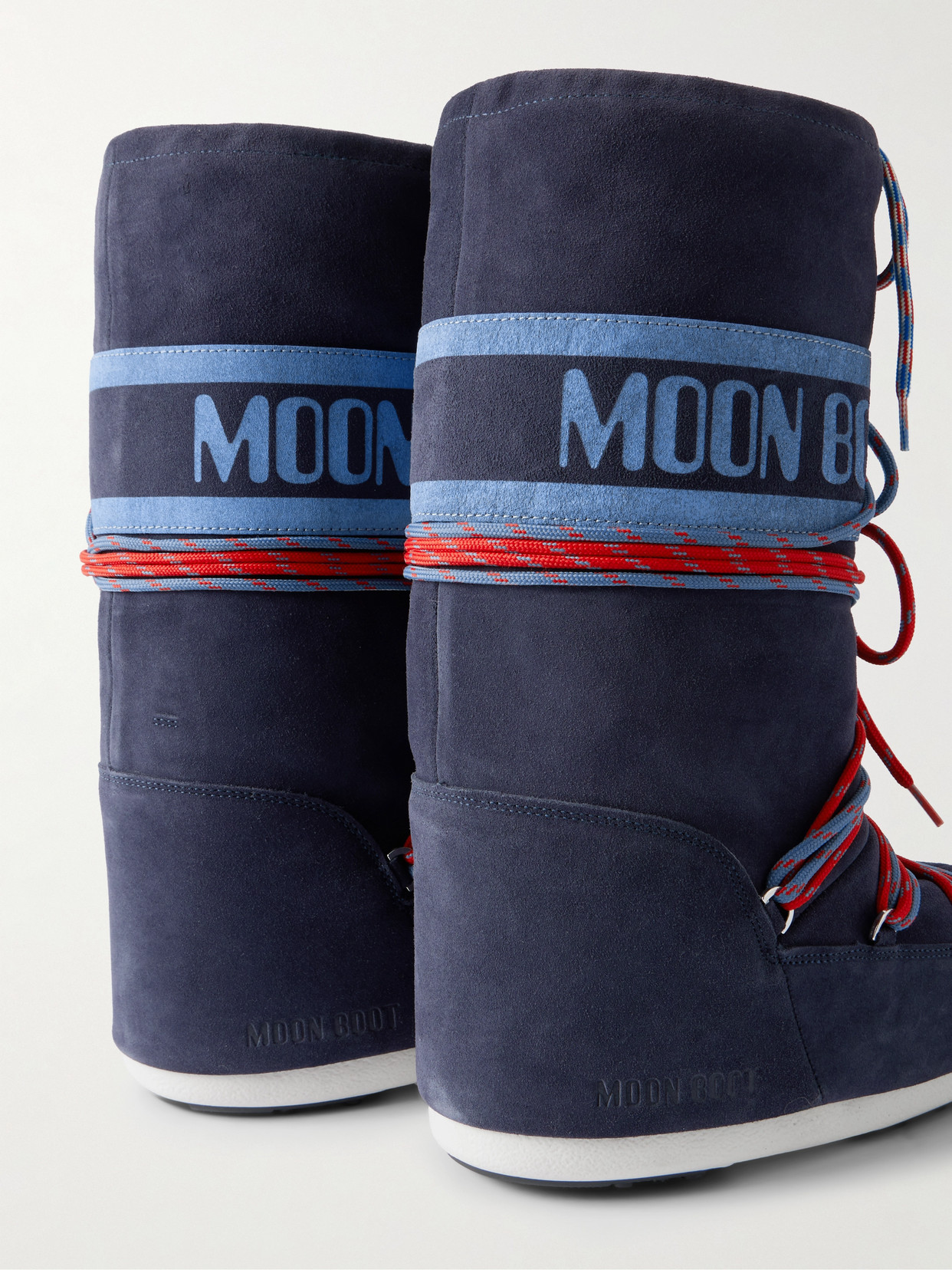 Moon Boot Icon Suede Snow Boots In Blue