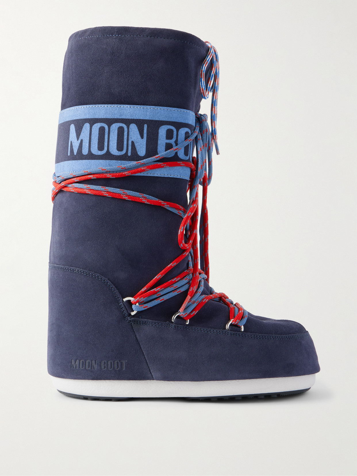 Moon Boot Icon Suede Snow Boots In Blue