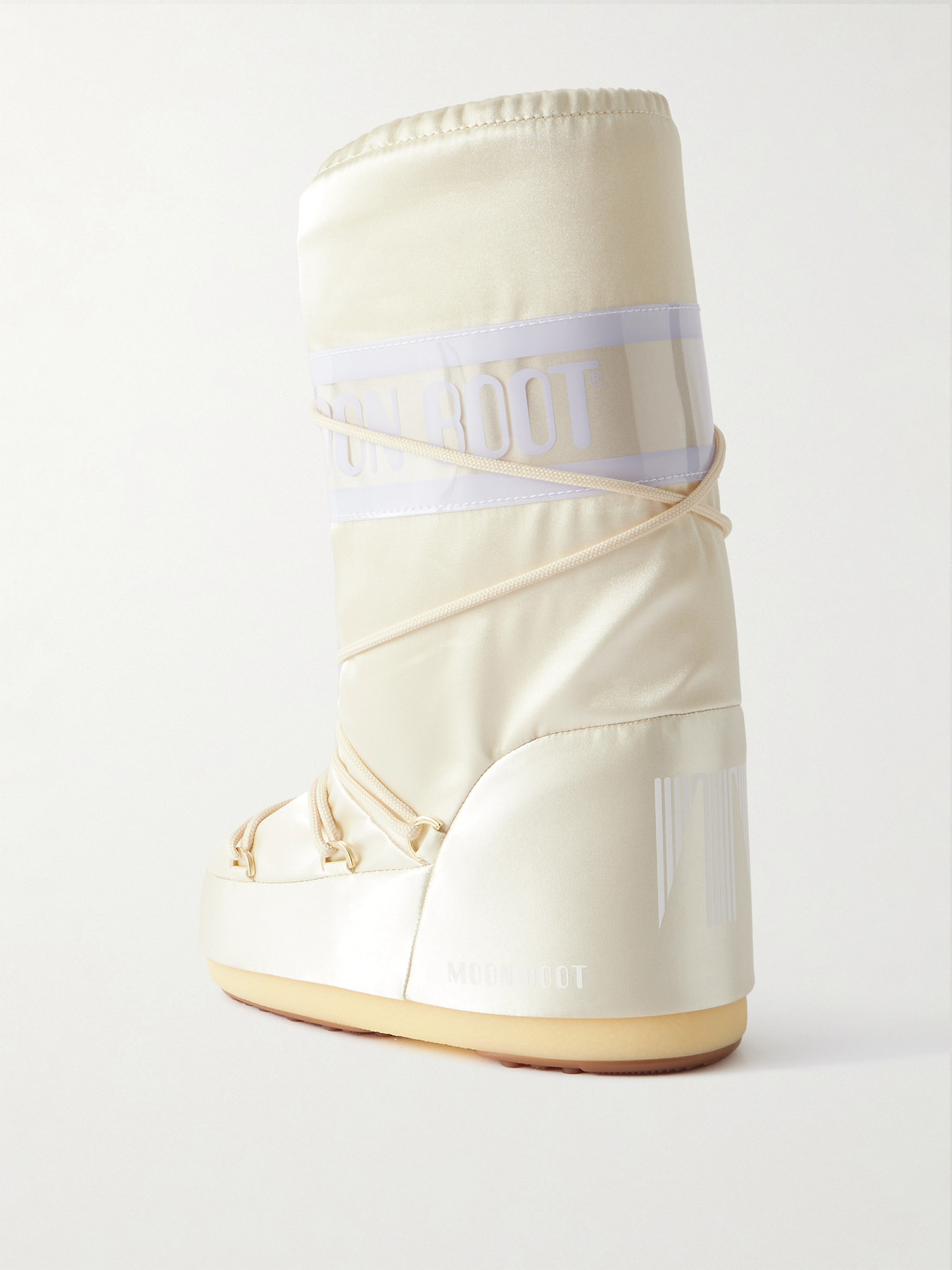 Icon Pearly Satin And Pvc Snow Boots