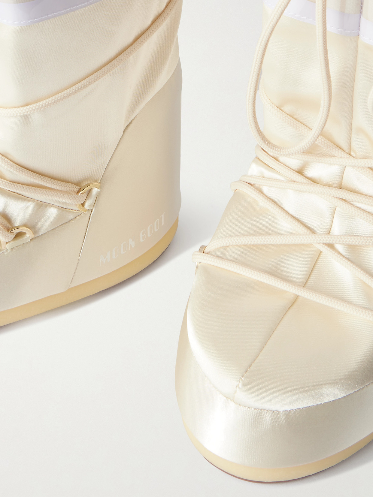 Icon Pearly Satin And Pvc Snow Boots