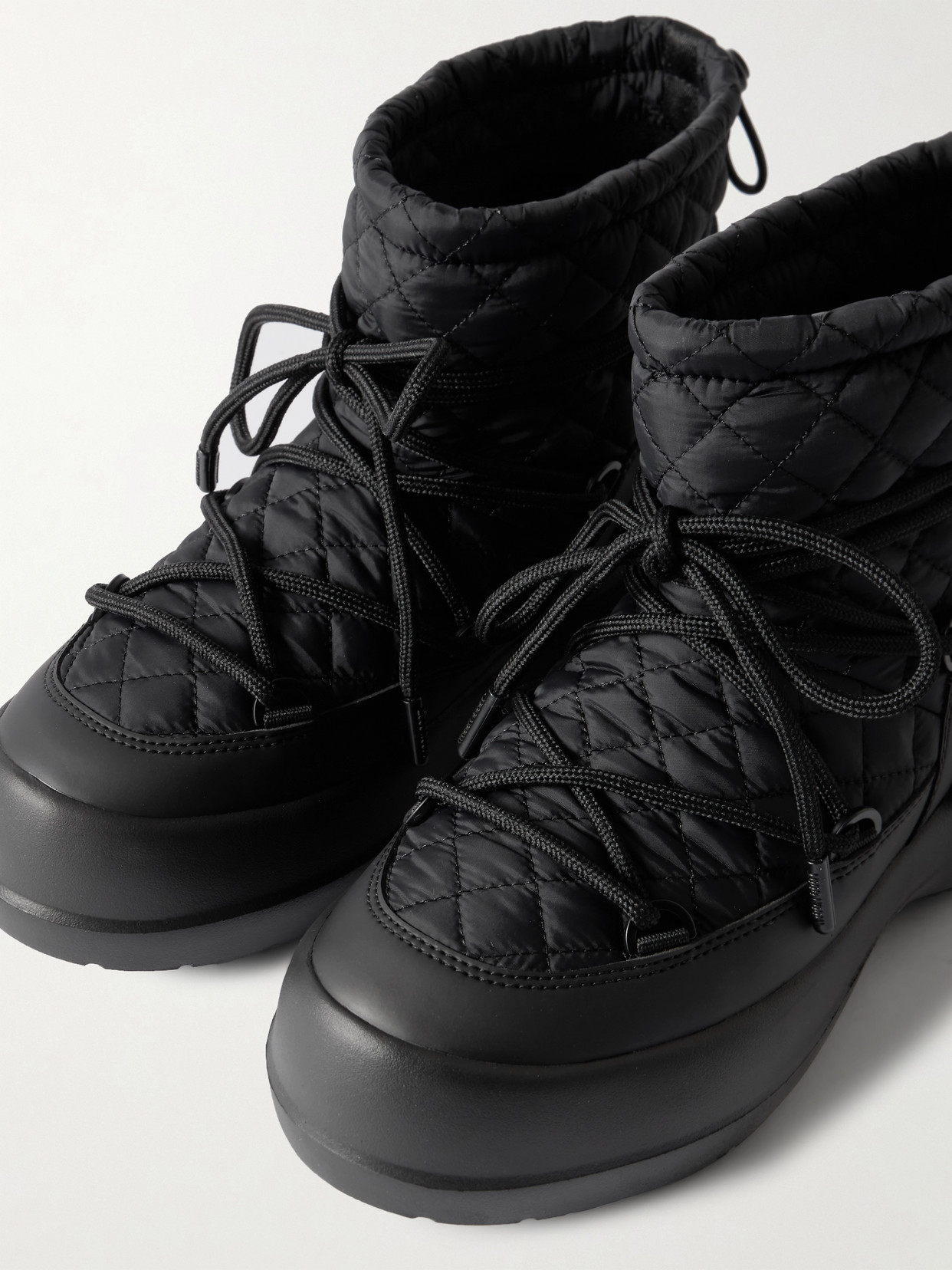 Mezzaluna Mid Rubber And Quilted Shell Snow Boots