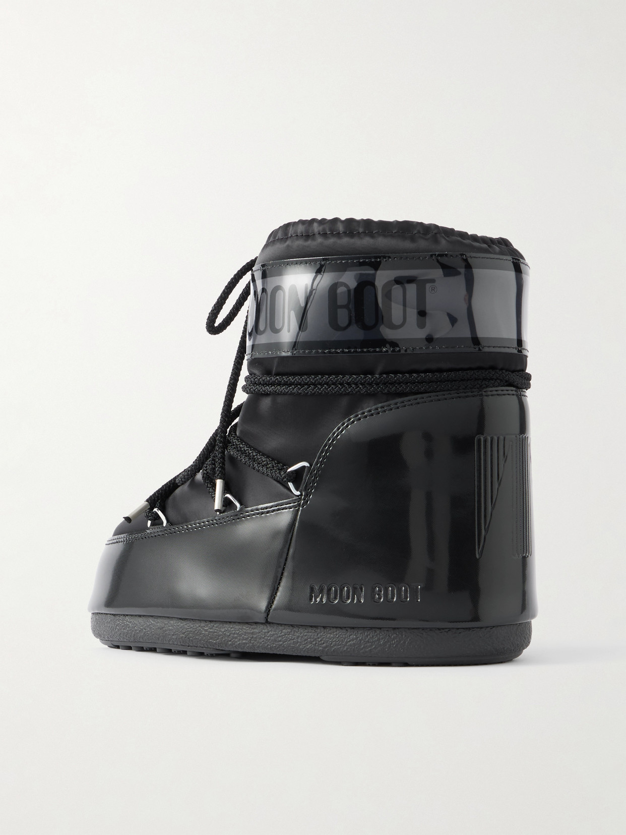 Icon Glow Glance Satin And Pvc Snow Boots