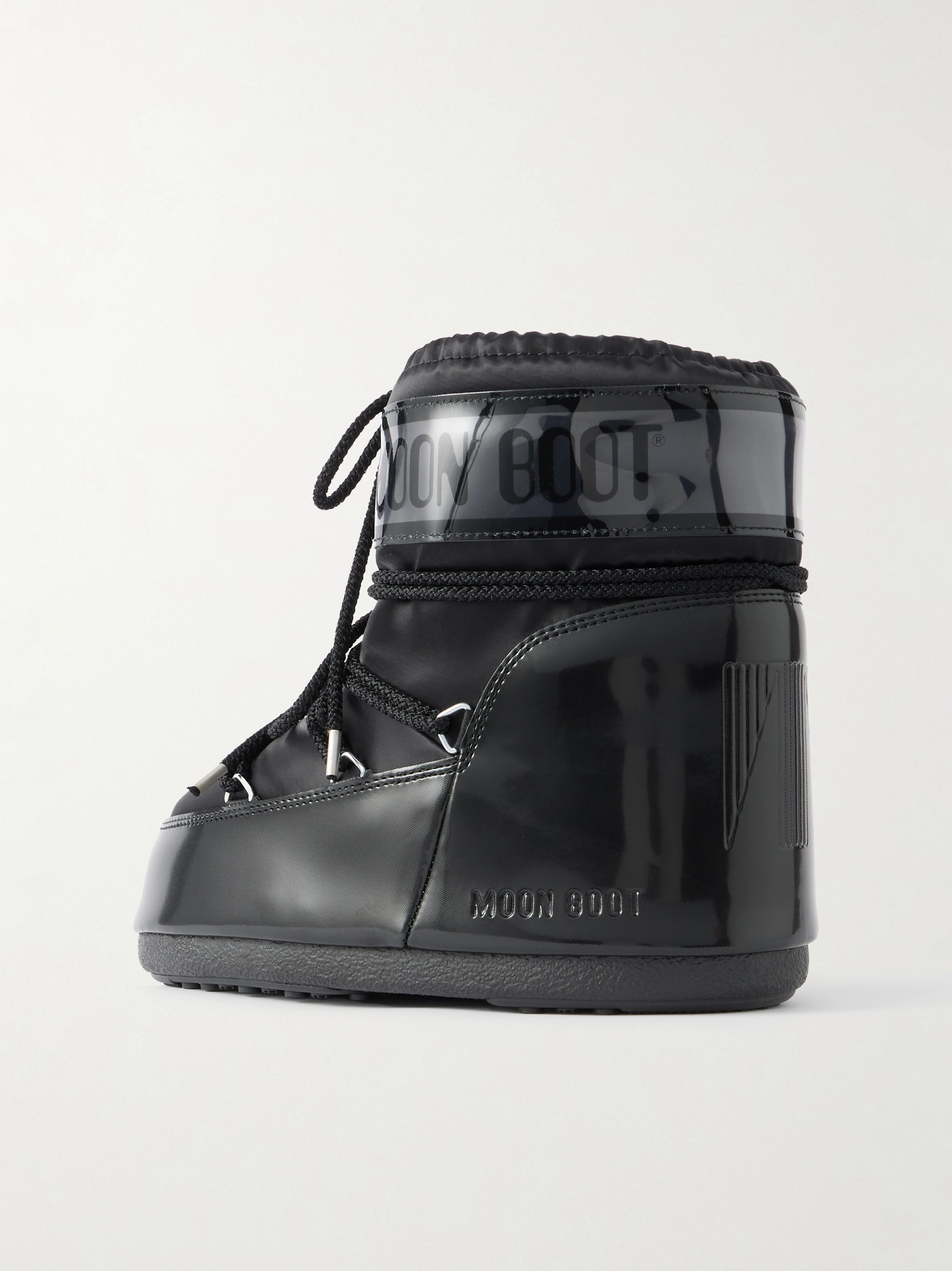 MOON BOOT Icon Glow Glance satin and PVC snow boots