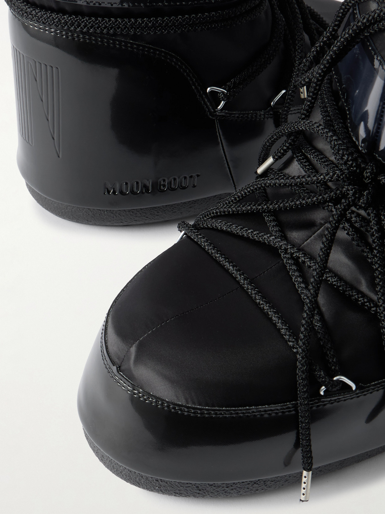 Icon Glow Glance Satin And Pvc Snow Boots