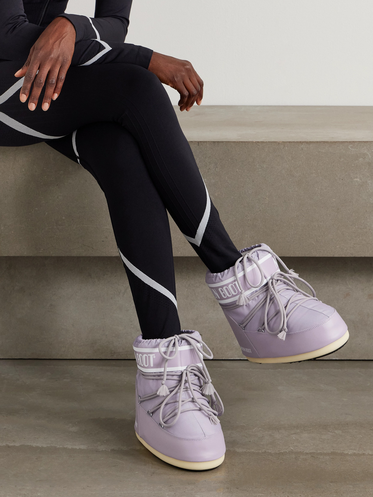 Moon Boot Icon Low Shell Snow Boots In Purple