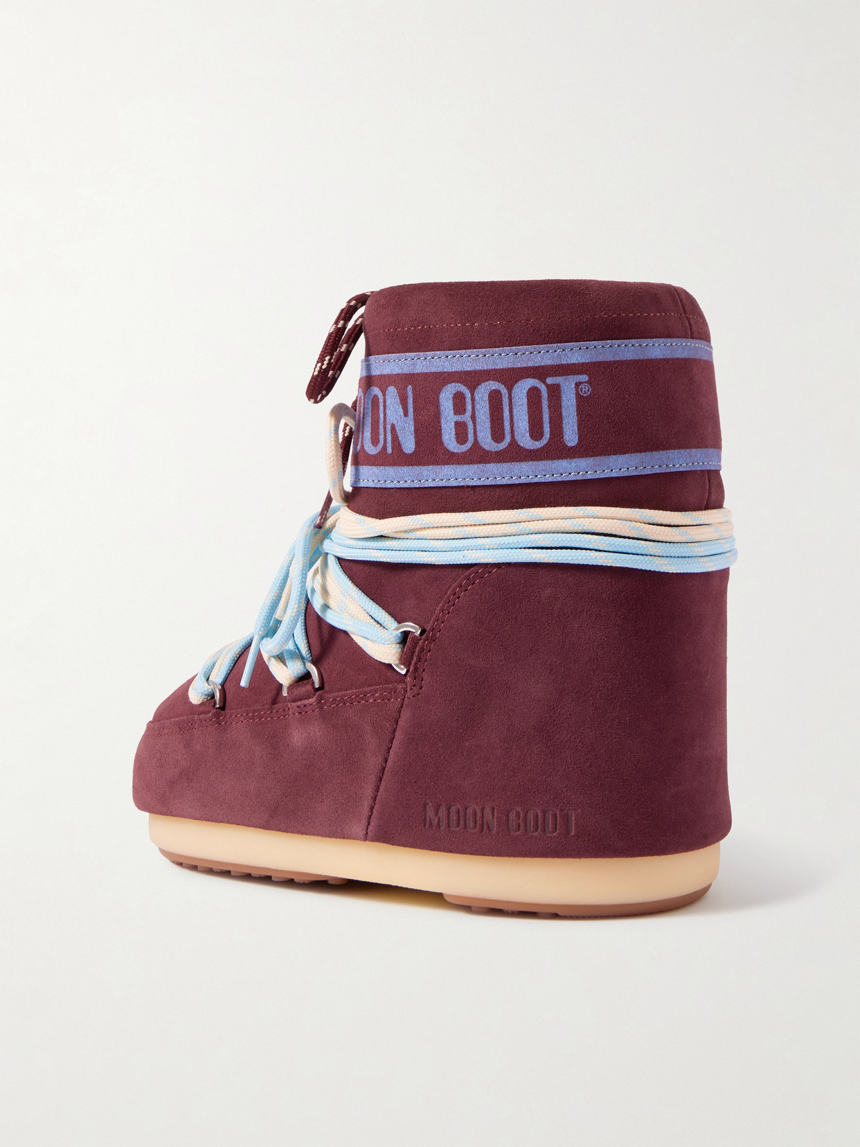 Moon Boot Icon Low Printed Suede Snow Boots In Brown