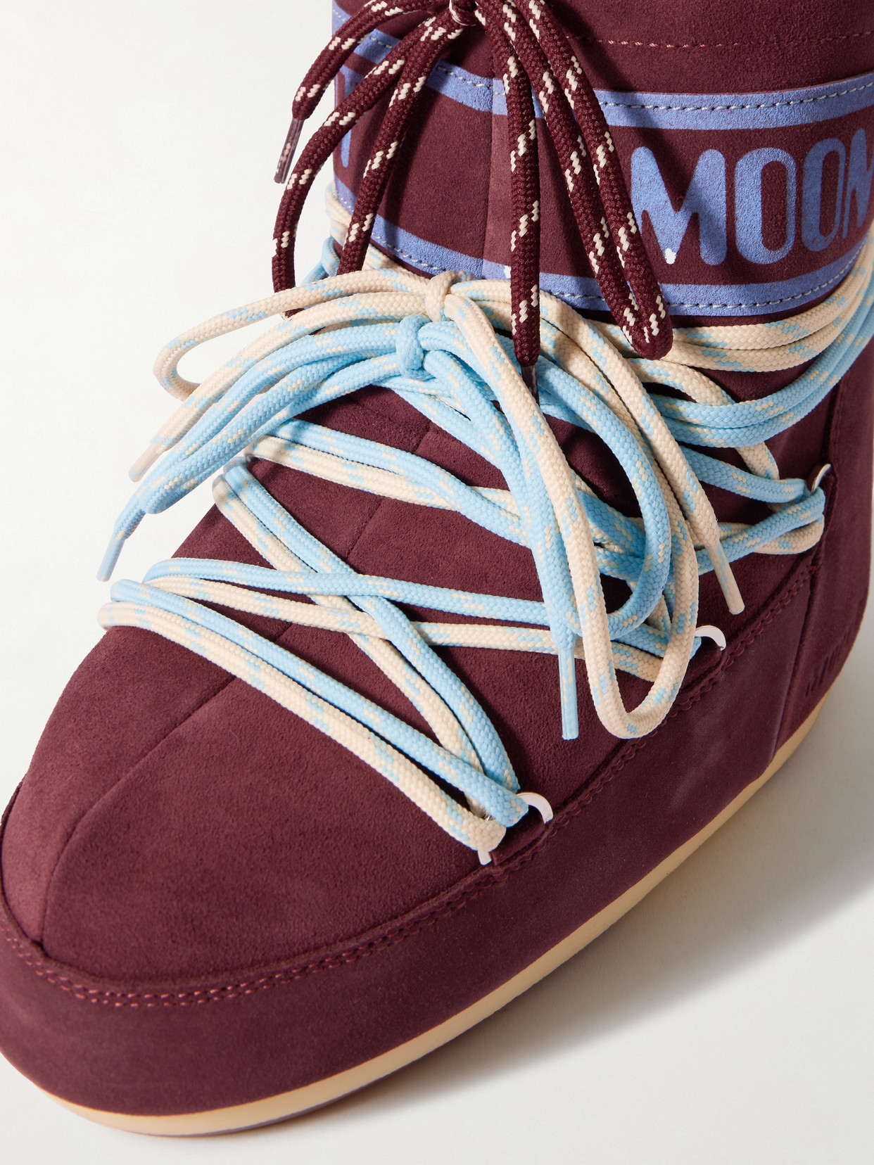 Moon Boot Icon Low Printed Suede Snow Boots In Brown