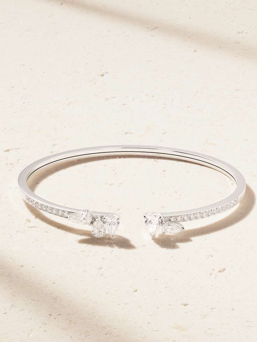 Repossi erti ur Vide 18-karat White Gold Diamond Cuff