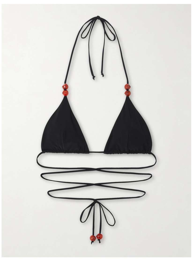 Magda Butrym Beaded Bikini Top