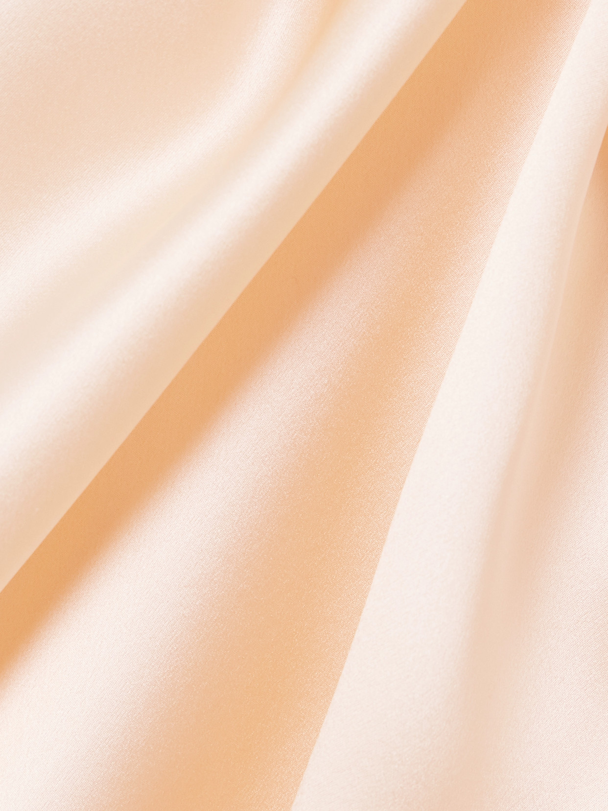 Scalloped Lace-Trimmed Silk-Satin Skirt