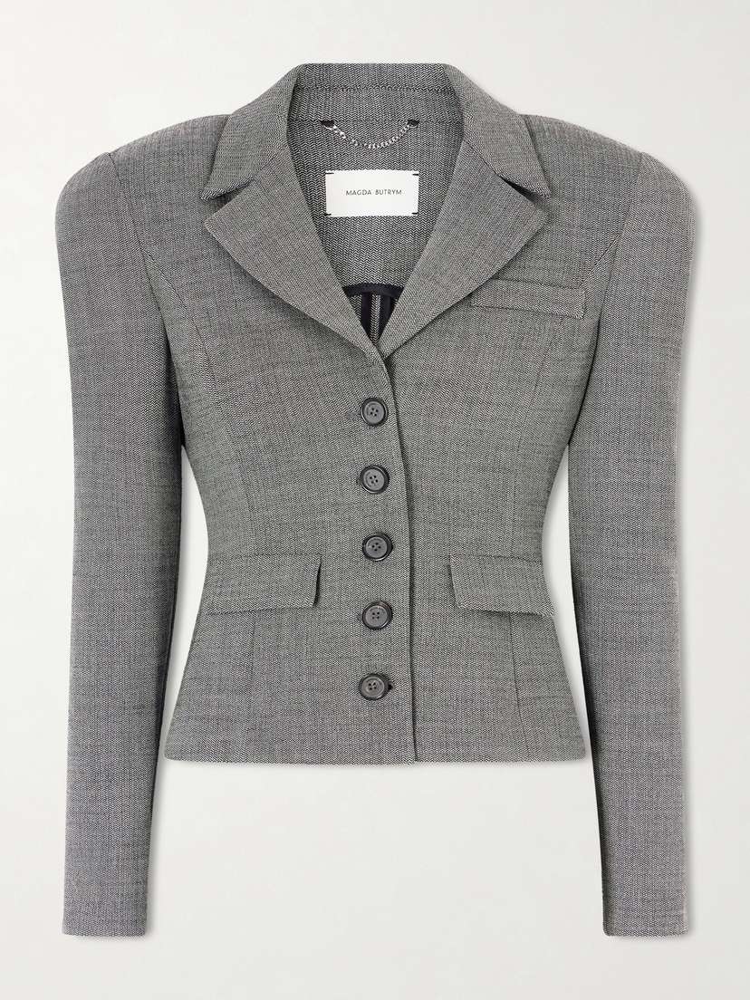Magda Butrym Cropped Stretch-wool Blazer