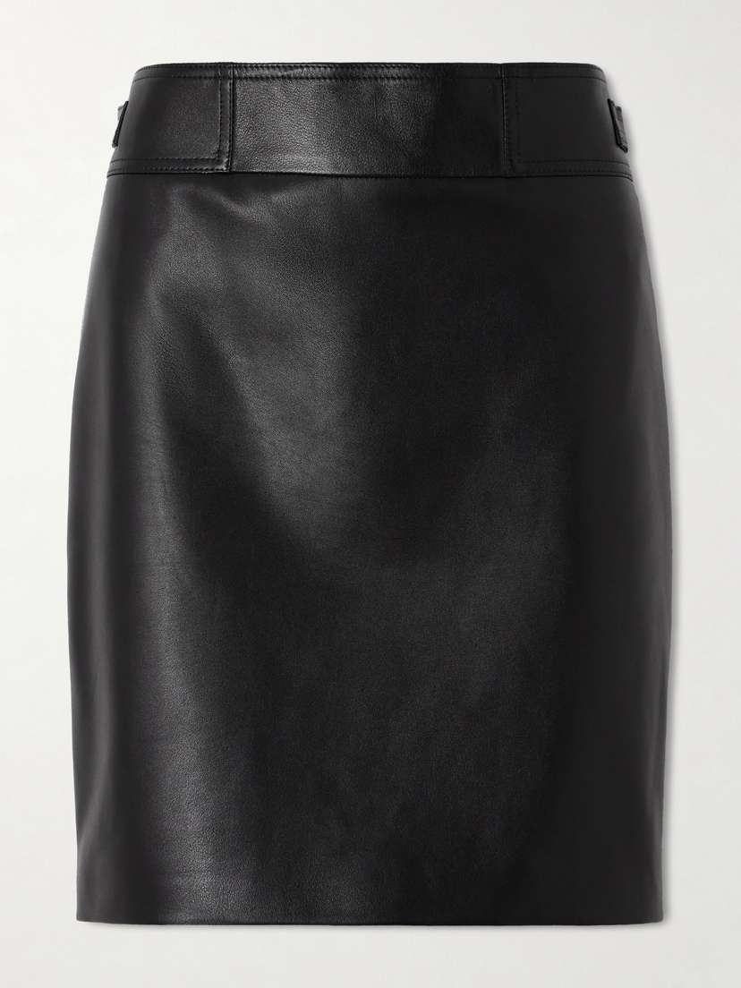 Magda Butrym Leather Midi Skirt