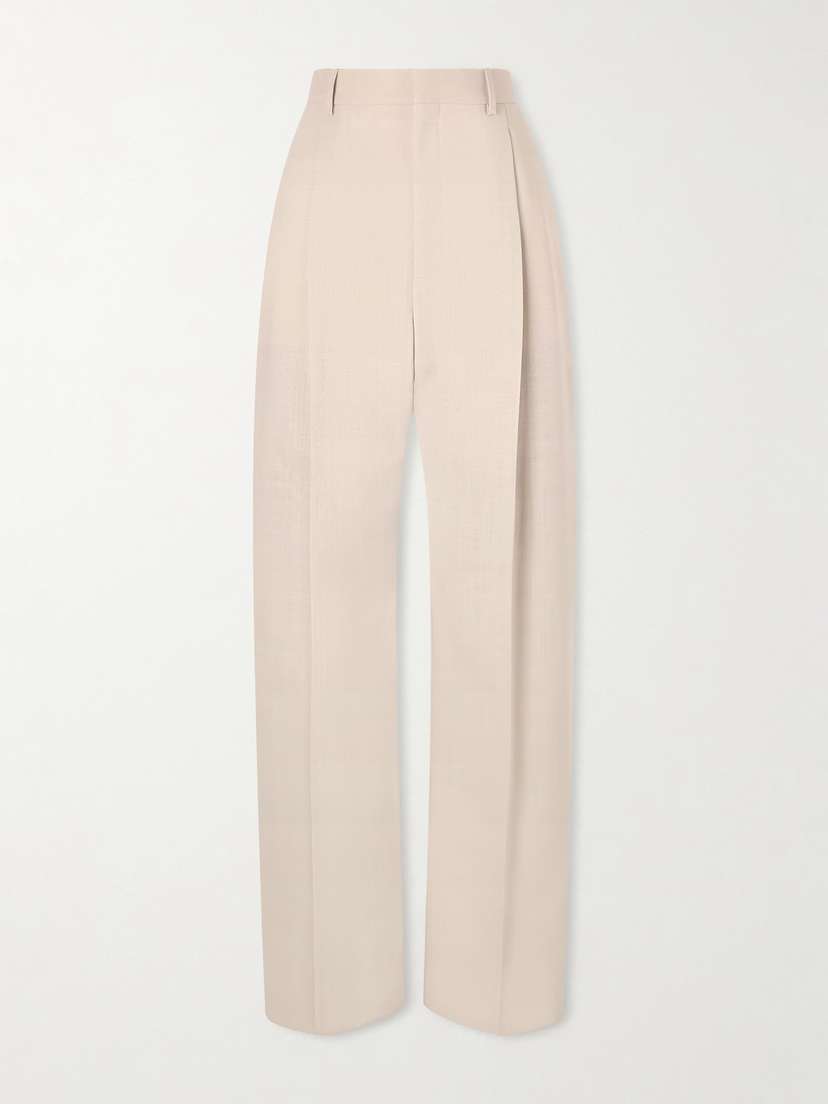 Wardrobe.NYC Pleated Wool Wide-leg Pants