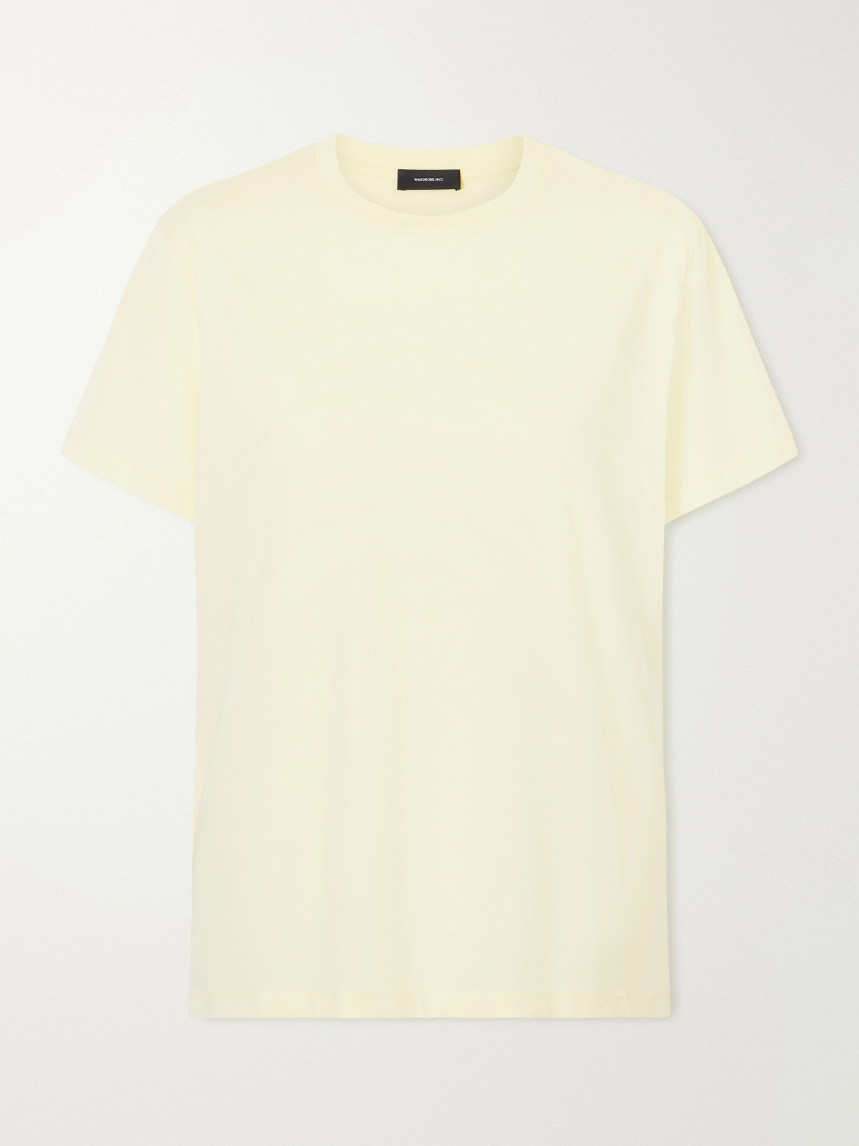 Wardrobe.nyc Cotton-jersey T-shirt In Yellow