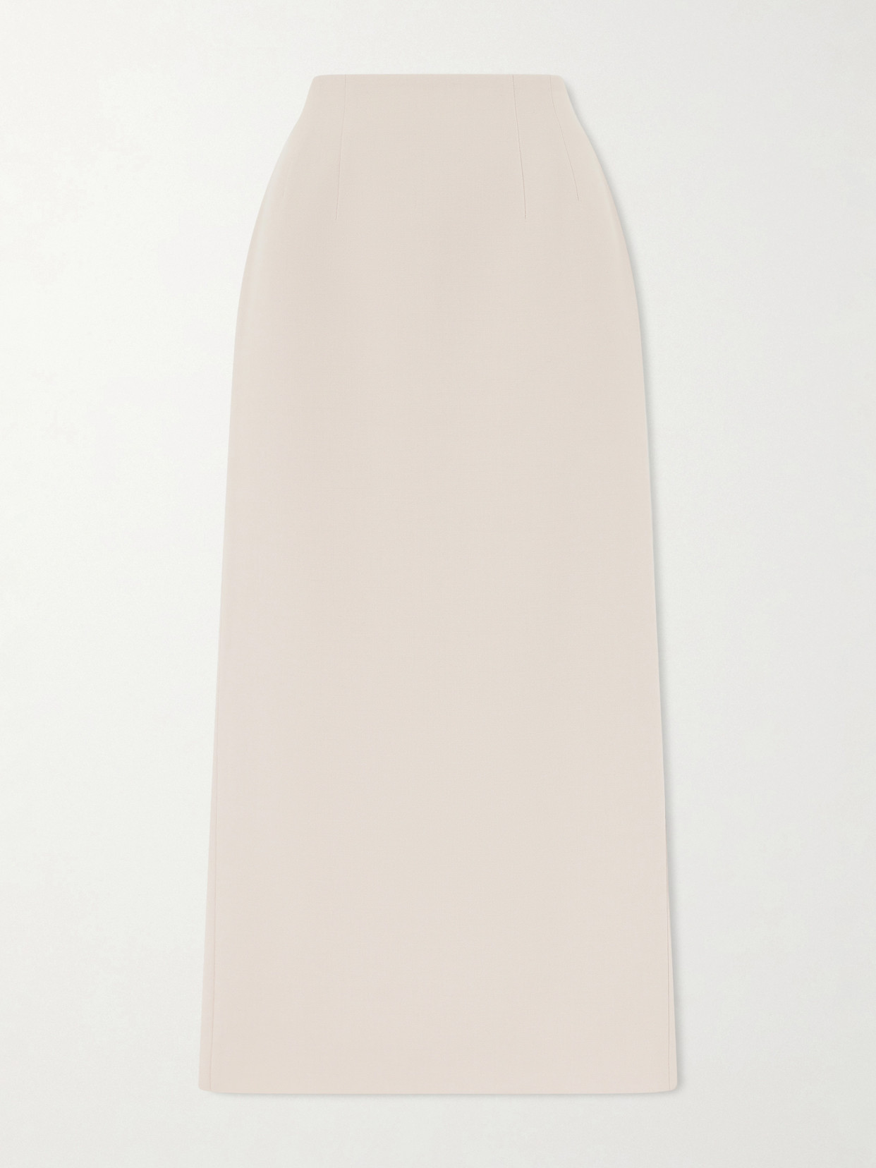 Wardrobe.nyc Wool Column Skirt In Neutral