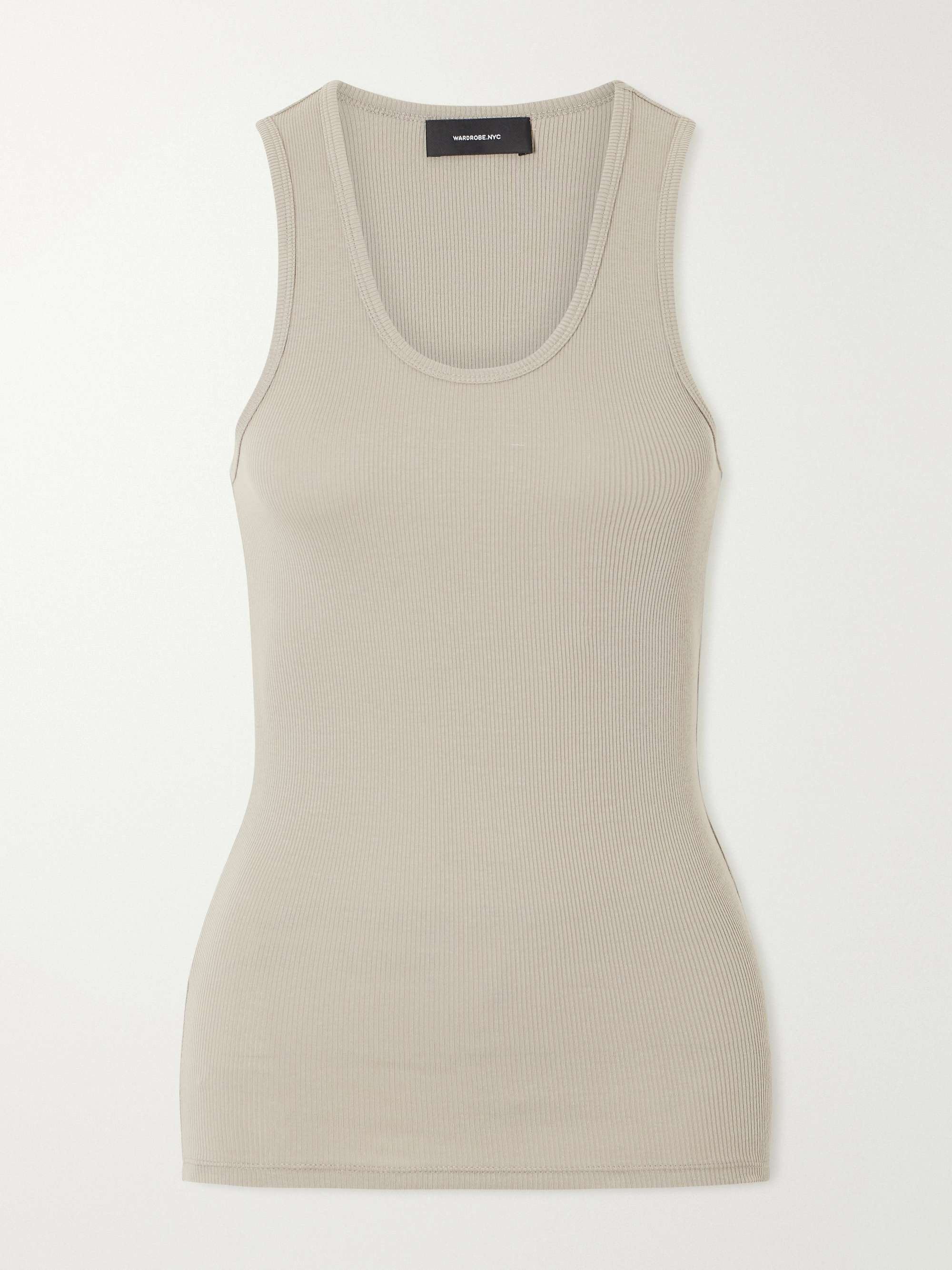 WARDROBE.NYC Ribbed cotton-jersey tank
