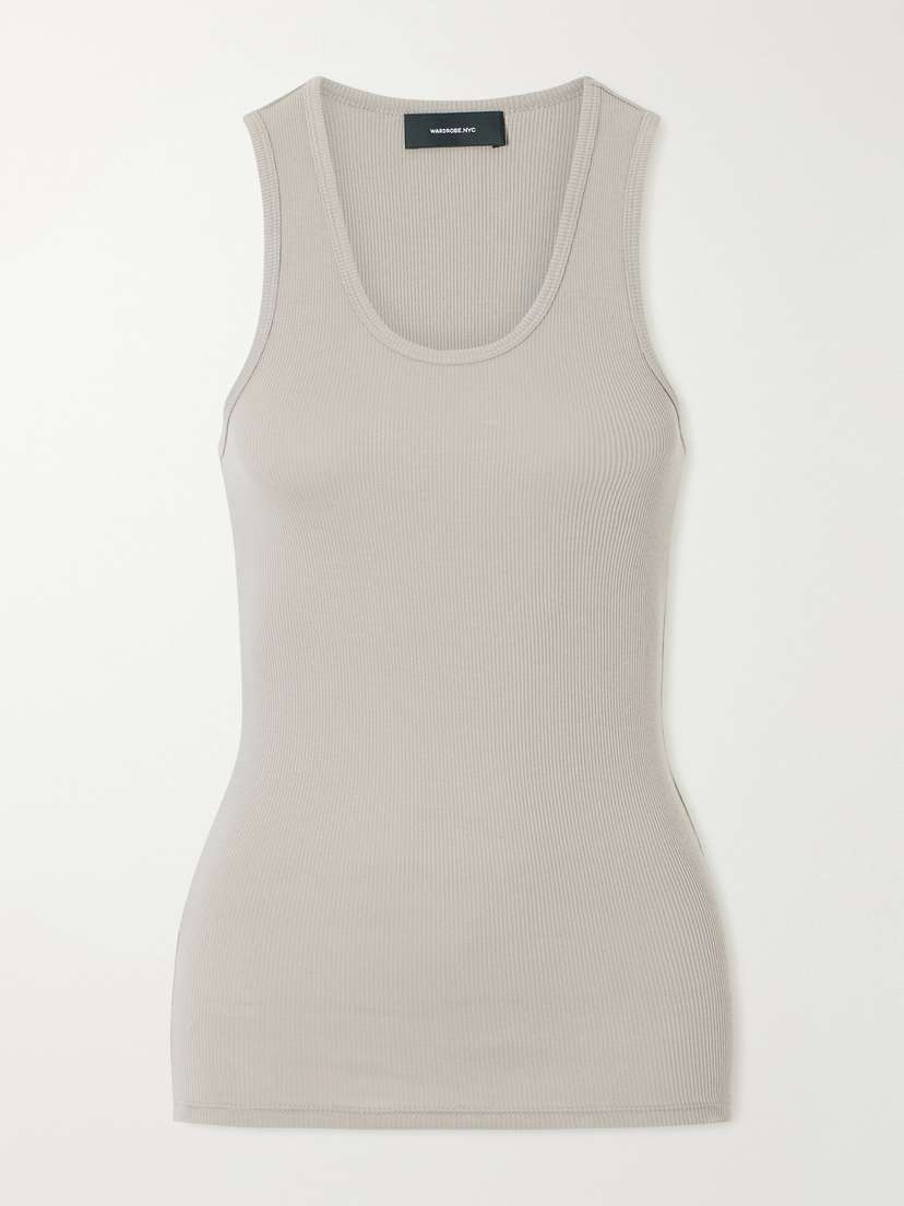 Wardrobe.NYC Ribbed Cotton-jersey Tank