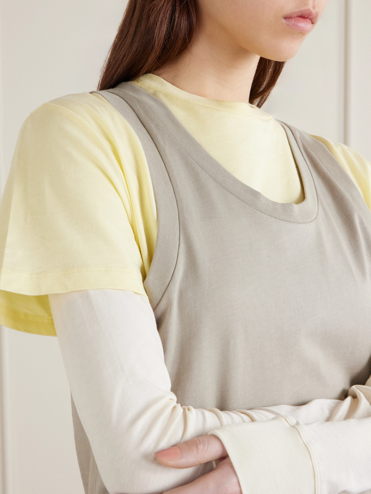 Wardrobe. Nyc - Layered Cotton-Jersey T-Shirt