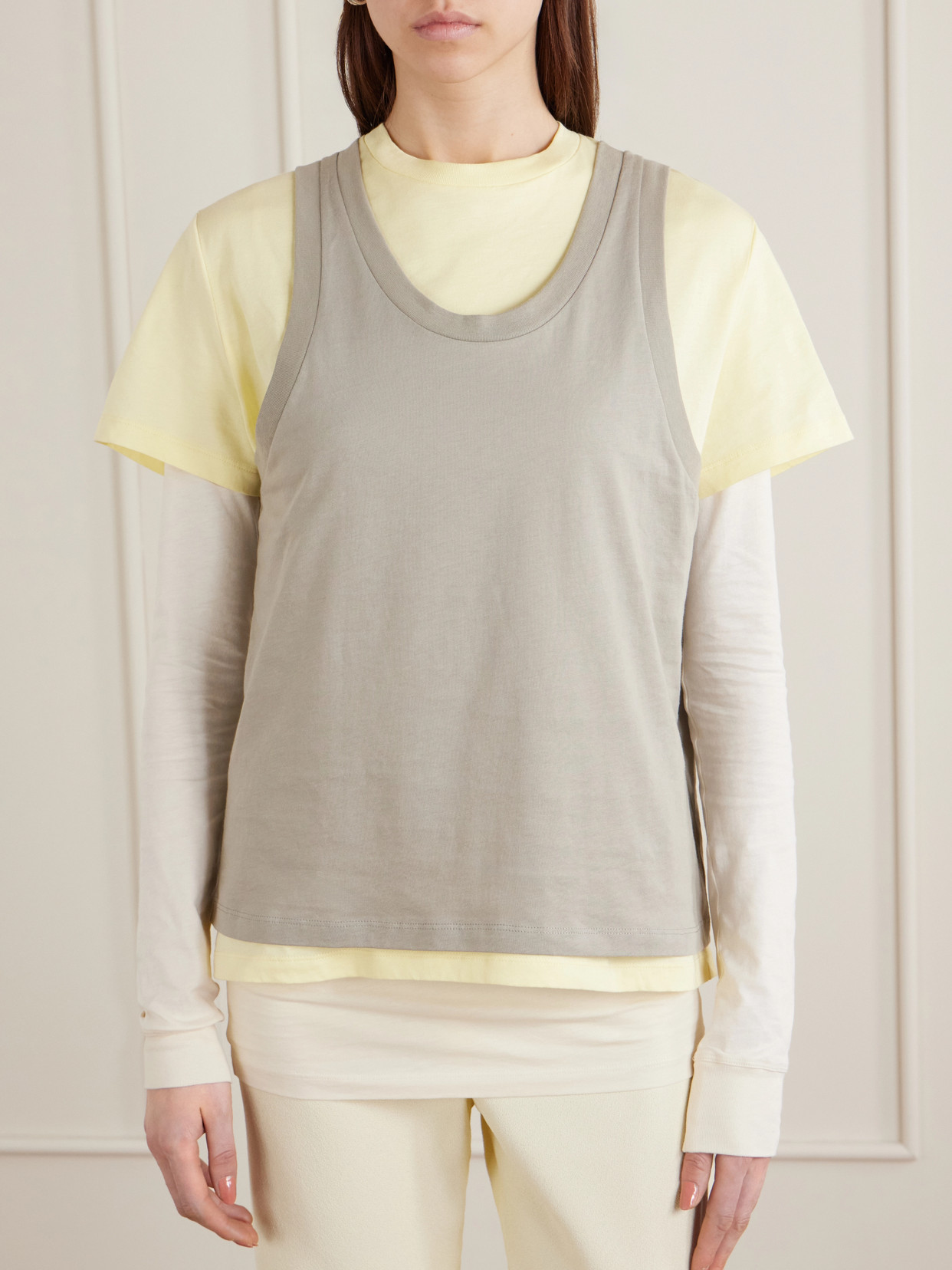 Wardrobe. Nyc - Layered Cotton-Jersey T-Shirt