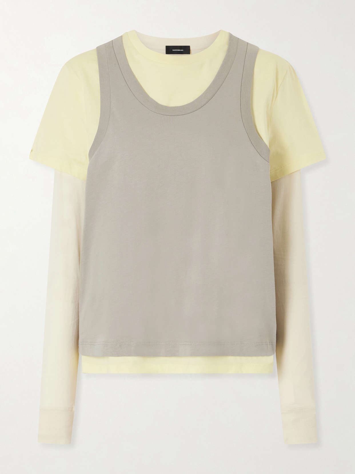 Wardrobe. Nyc - Layered Cotton-Jersey T-Shirt