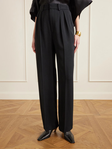 KALLMEYER Aiden pleated cady straight-leg pants