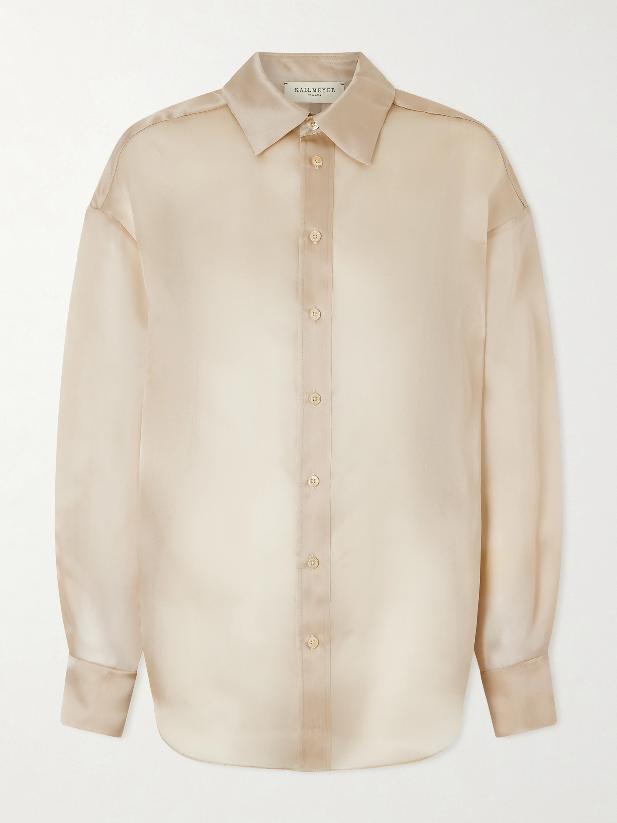 Kallmeyer Dani Silk-organza Shirt In Neutral