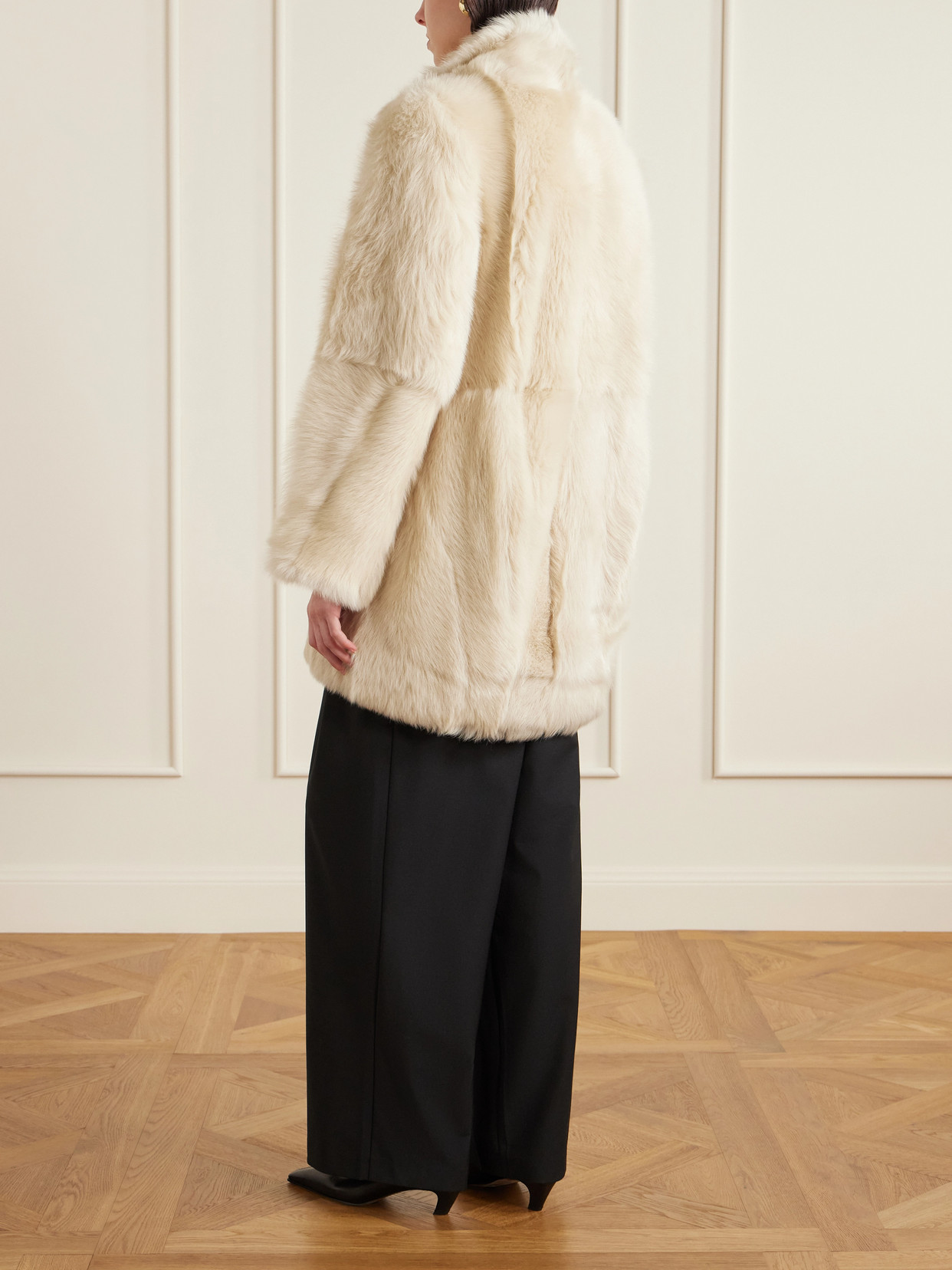 Donna Reversible Shearling Coat